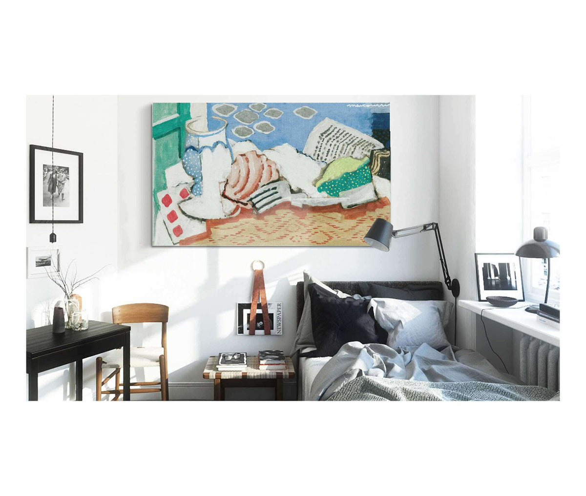 Nature Morte Au Journal by Louis Marcoussis