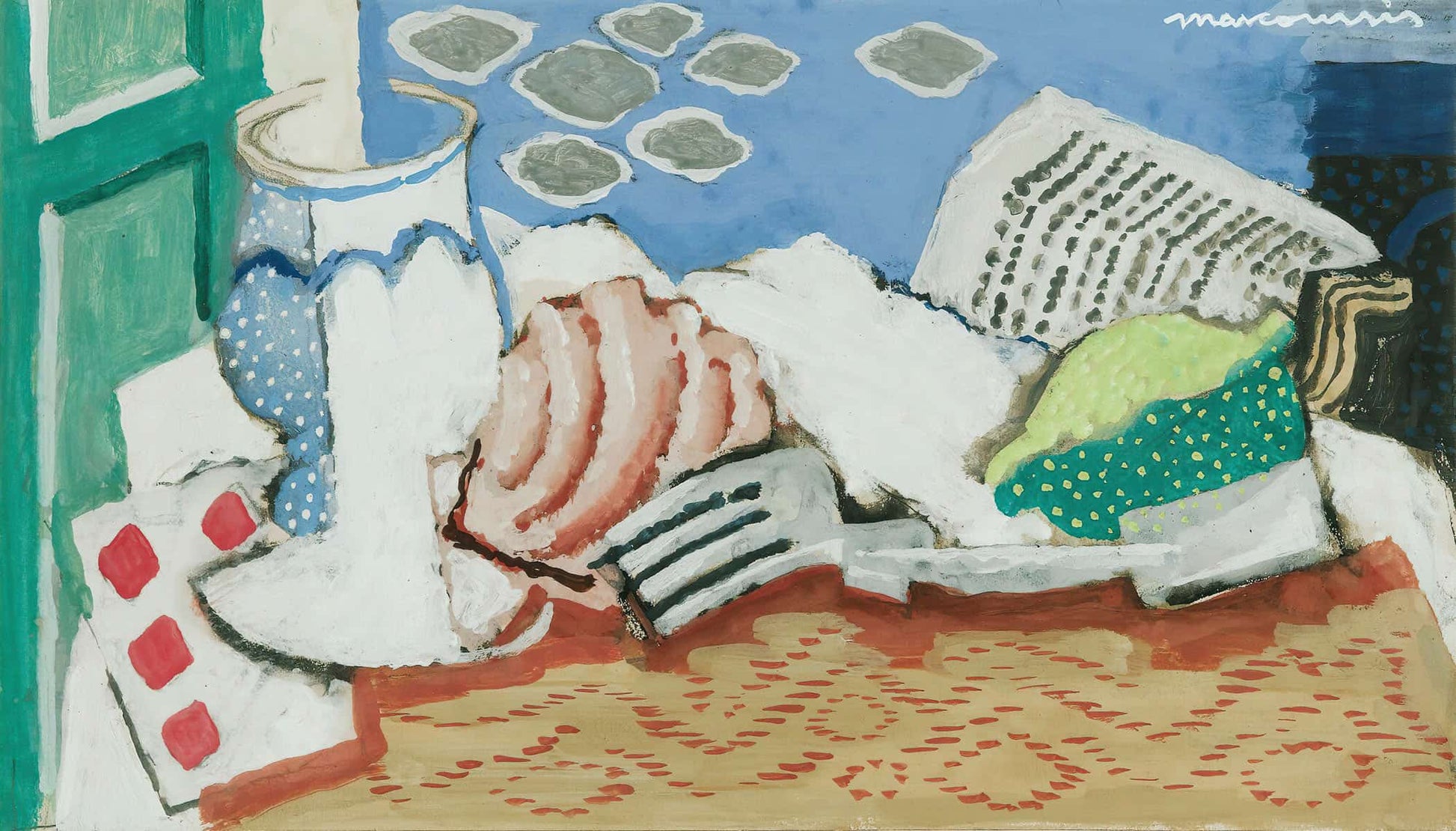 Nature Morte Au Journal by Louis Marcoussis