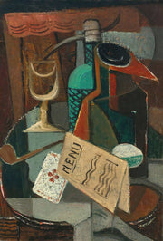Nature Morte Au Menu Et Au Siphon by Louis Marcoussis