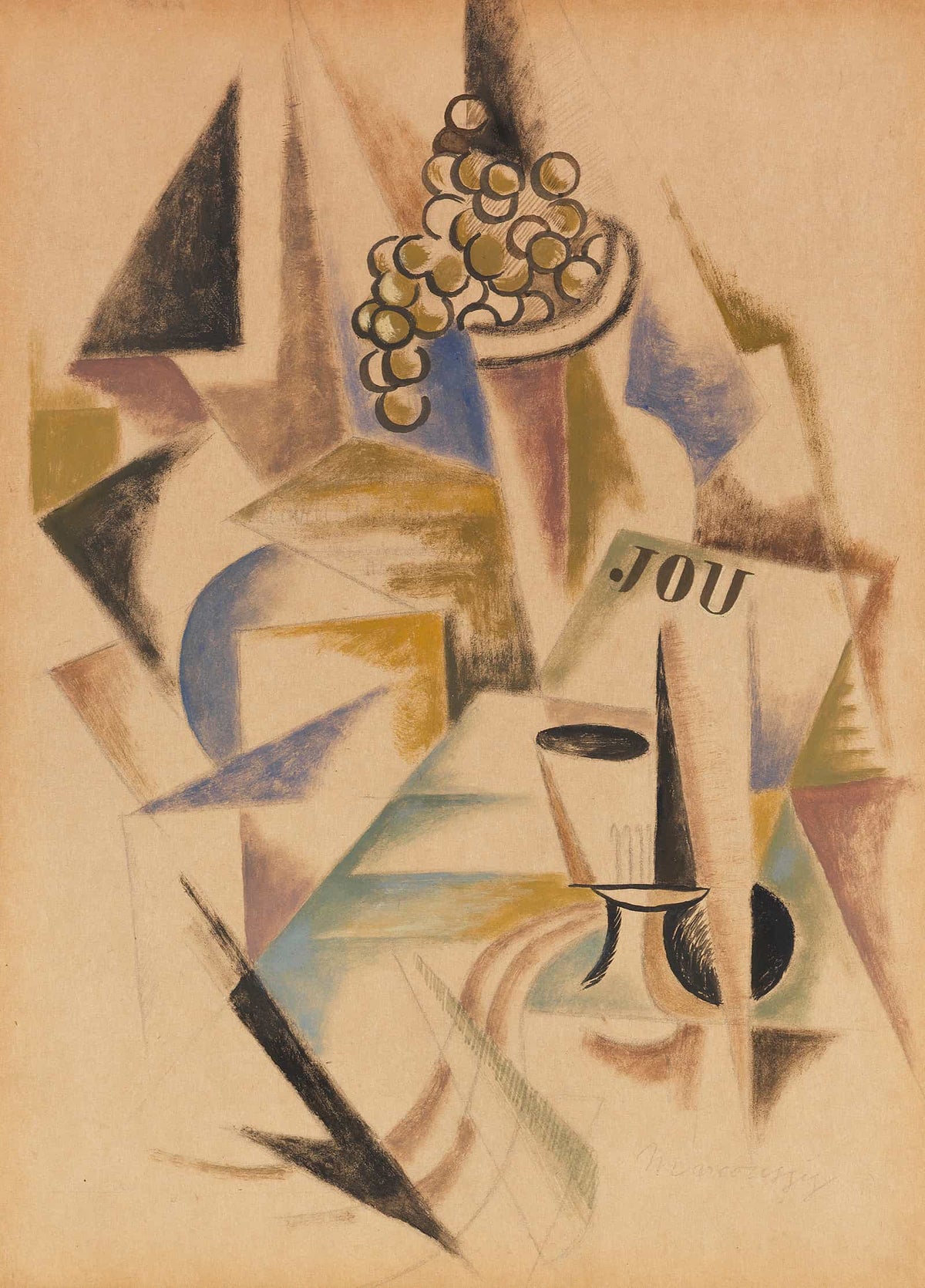 Nature Morte Aux Fruits by Louis Marcoussis