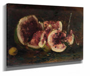 Nature Morte Aux Pasteques Et Couteau by Felix Ziem