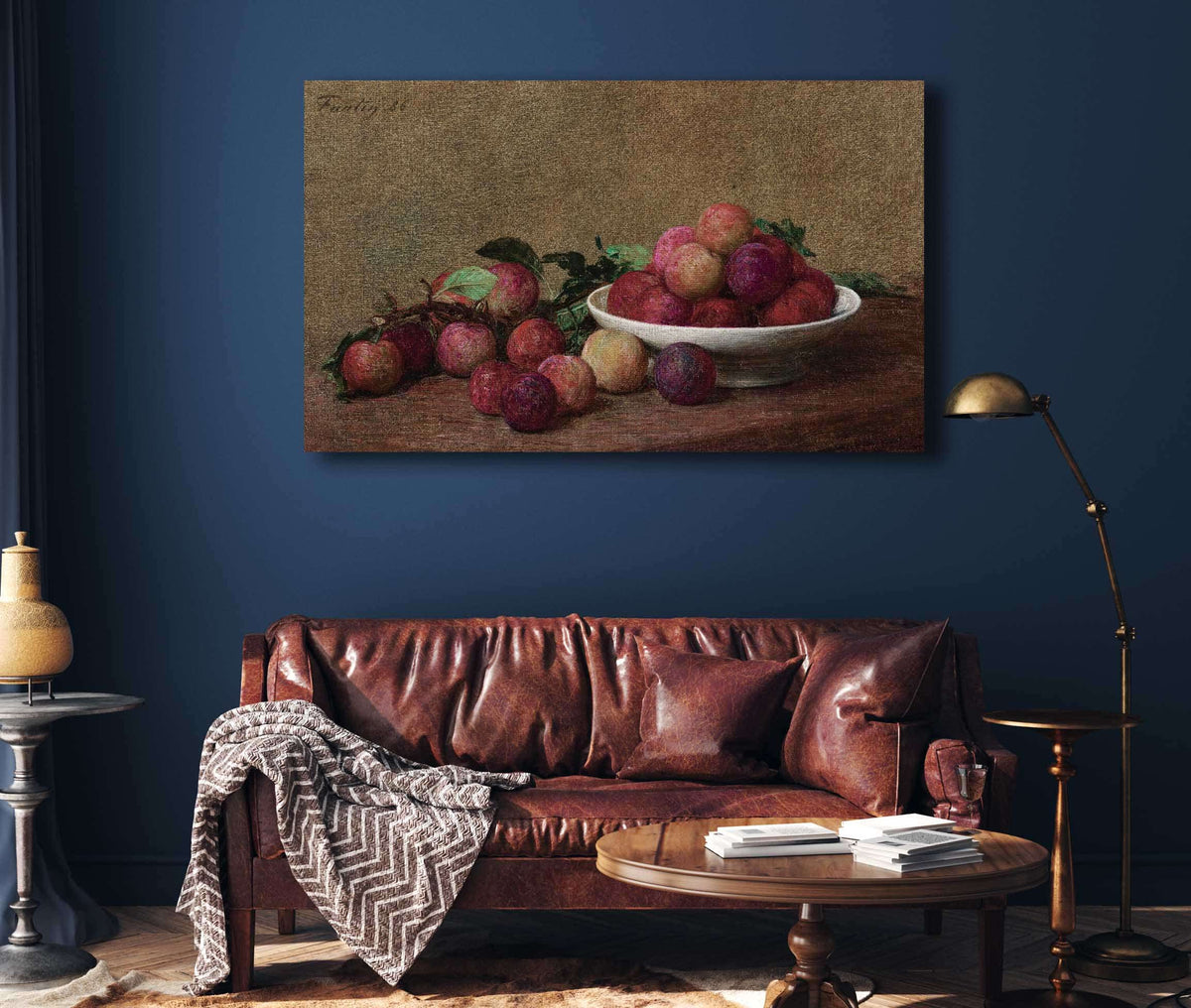 Nature Morte Aux Prunes by Henri Fantin Latour