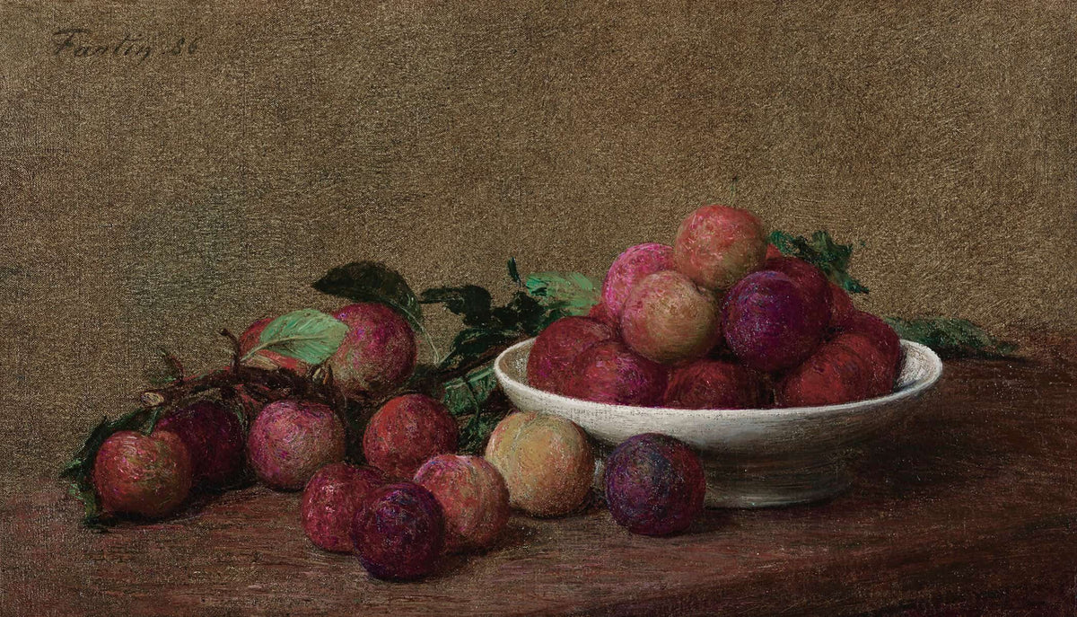 Nature Morte Aux Prunes by Henri Fantin Latour