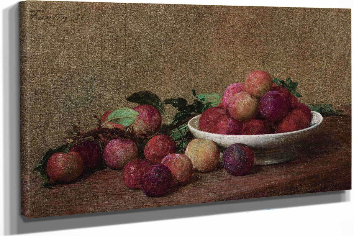 Nature Morte Aux Prunes by Henri Fantin Latour