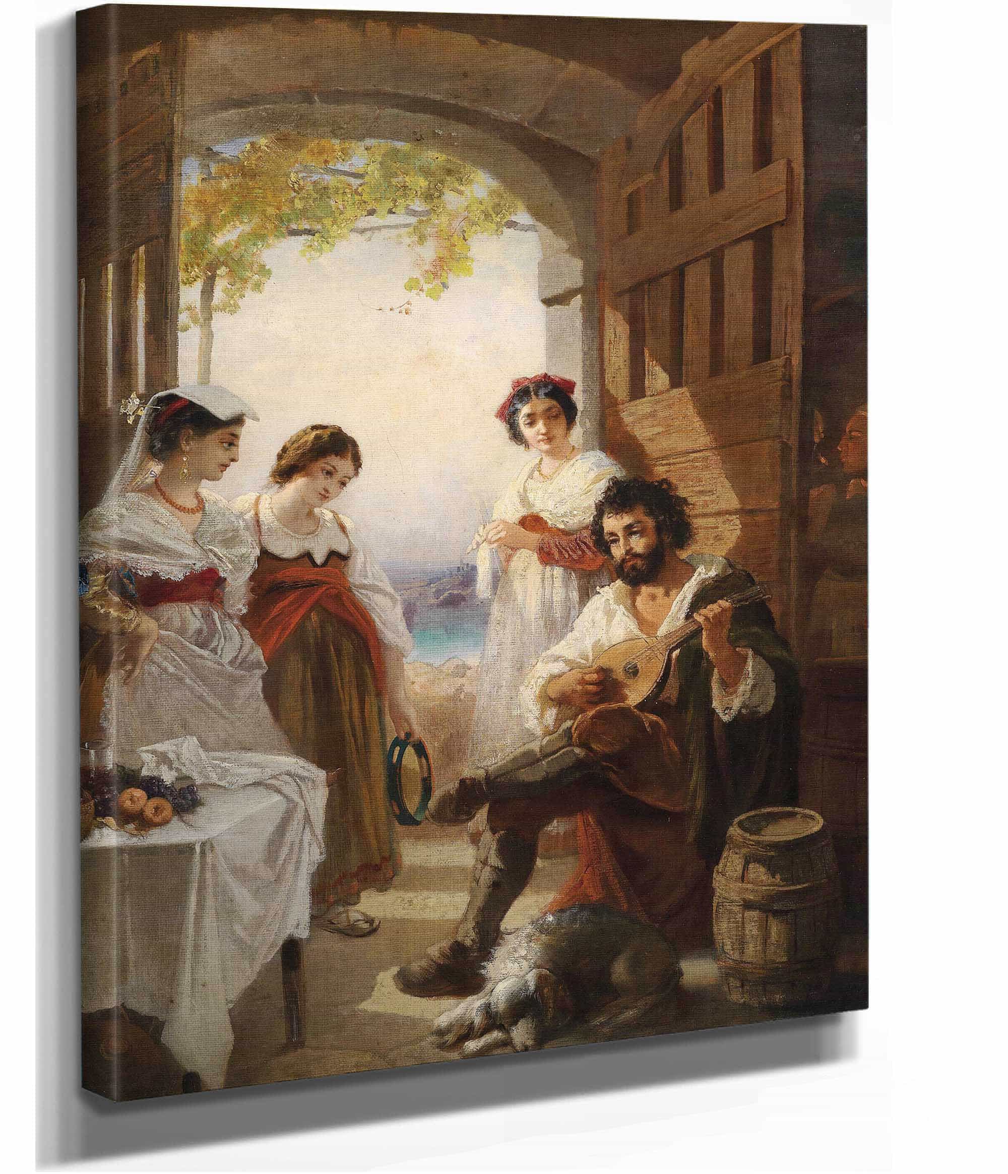 Neapolitanische Schenke by Anton Romako