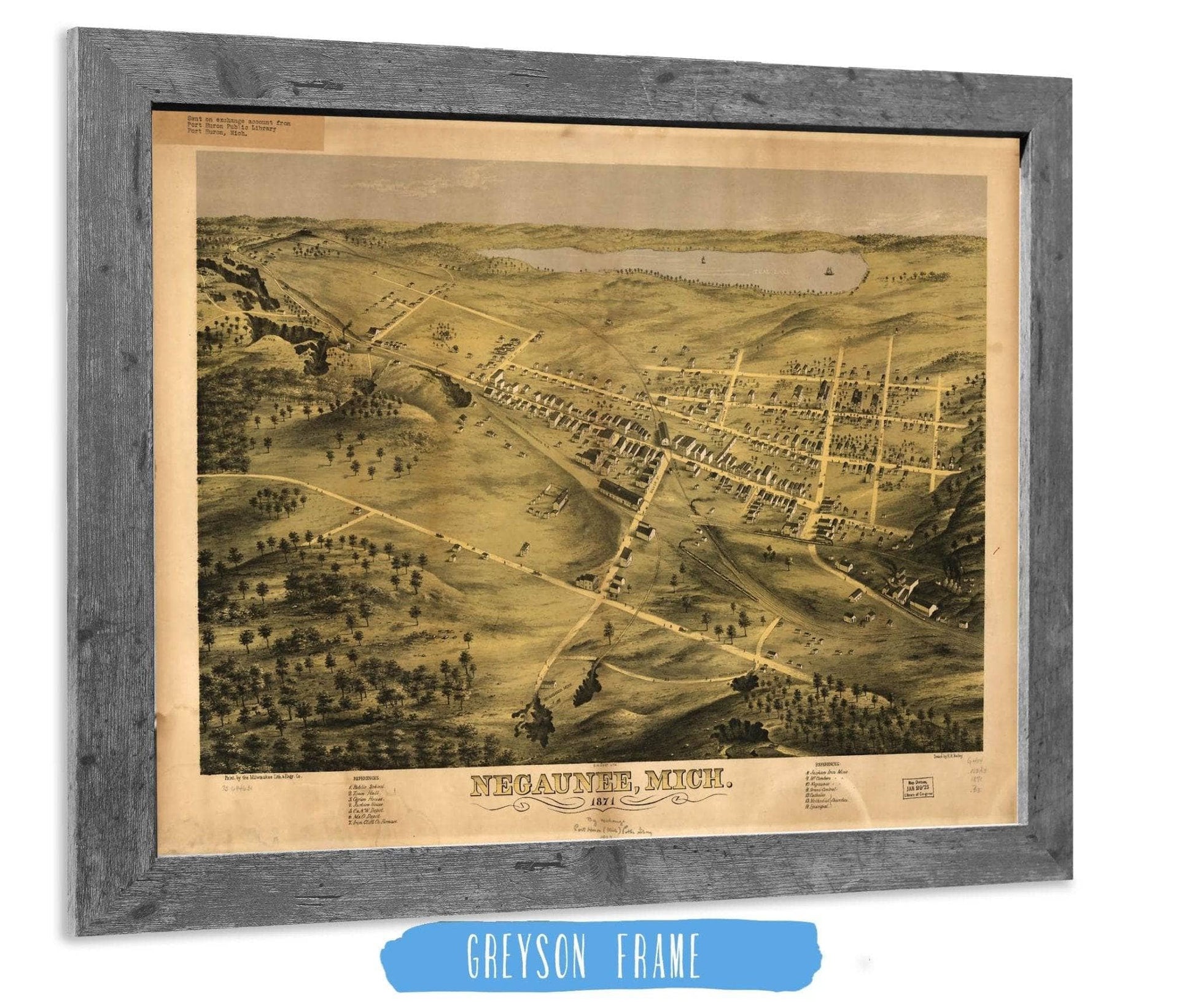 Negaunee Mich 1871 State of Michigan