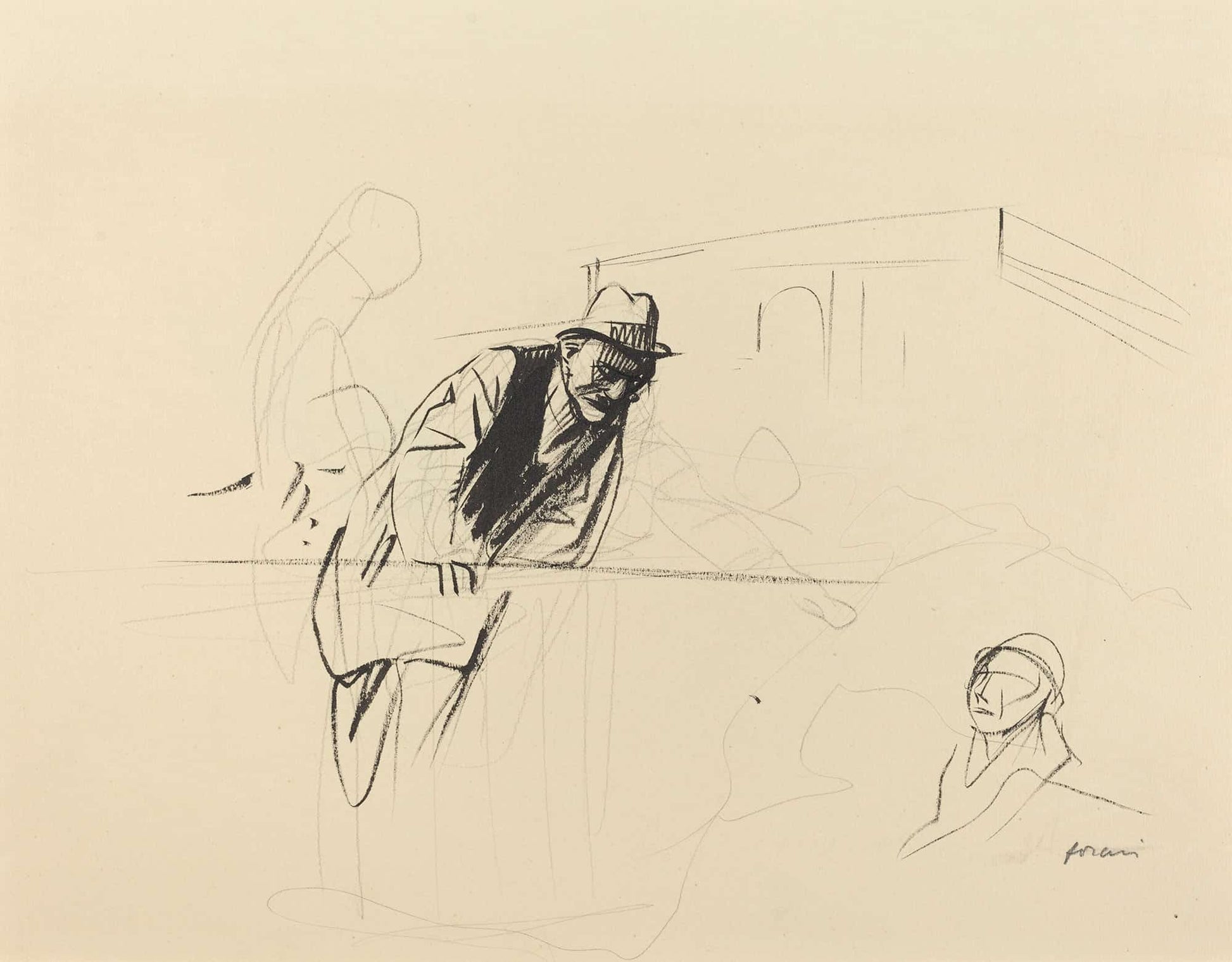 Negotiations At The Trianon Palace Versailles by Jean Louis Forain