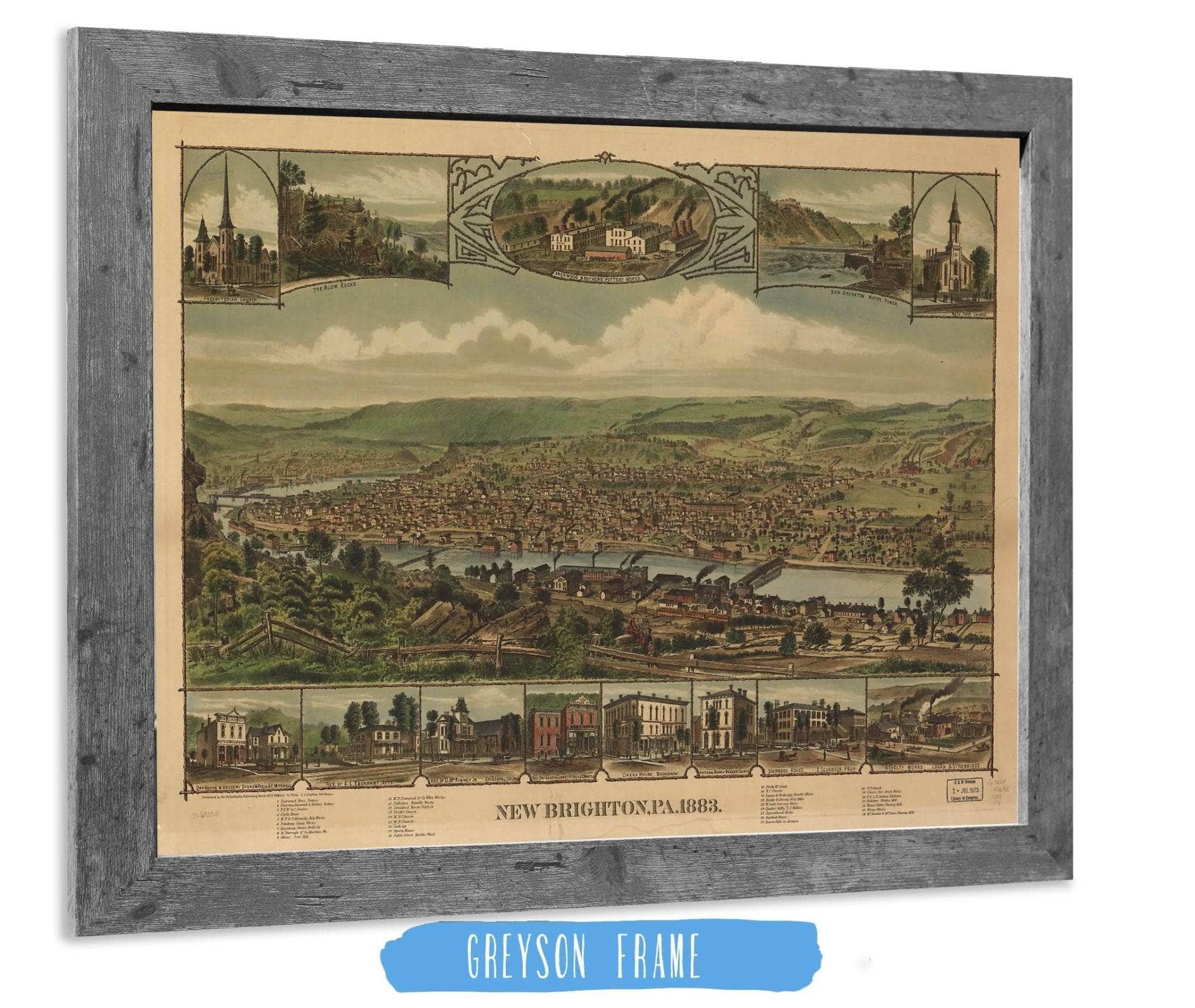 New Brighton Pa 1883 State of Pennsylvania