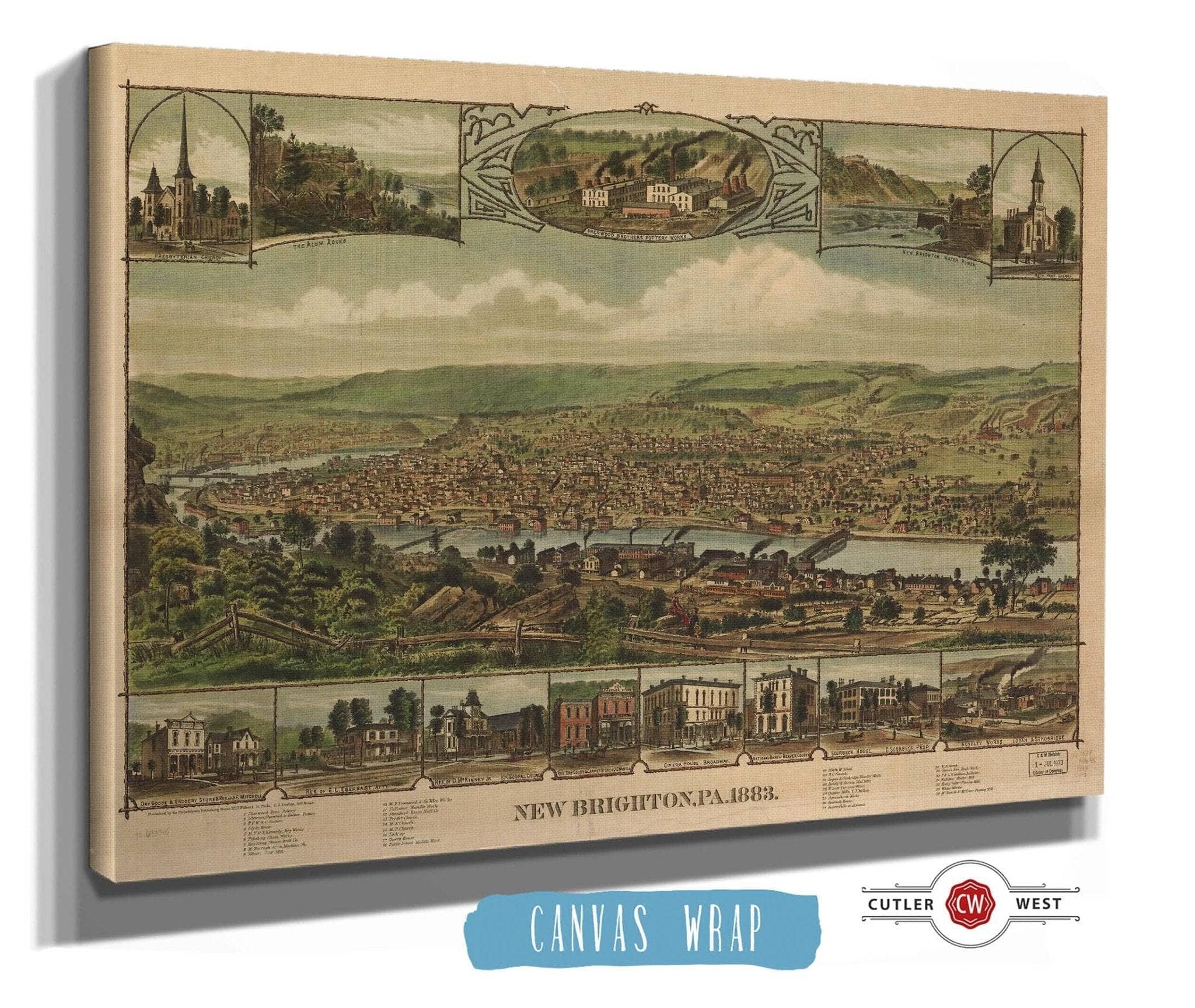 New Brighton Pa 1883 State of Pennsylvania