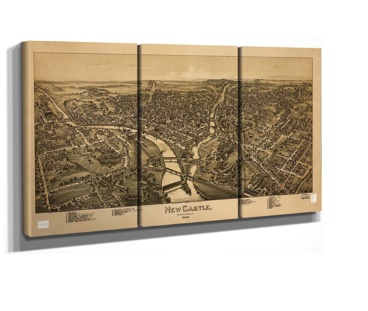 New Castle Pennsylvania 1896  State Of Pennsylvania