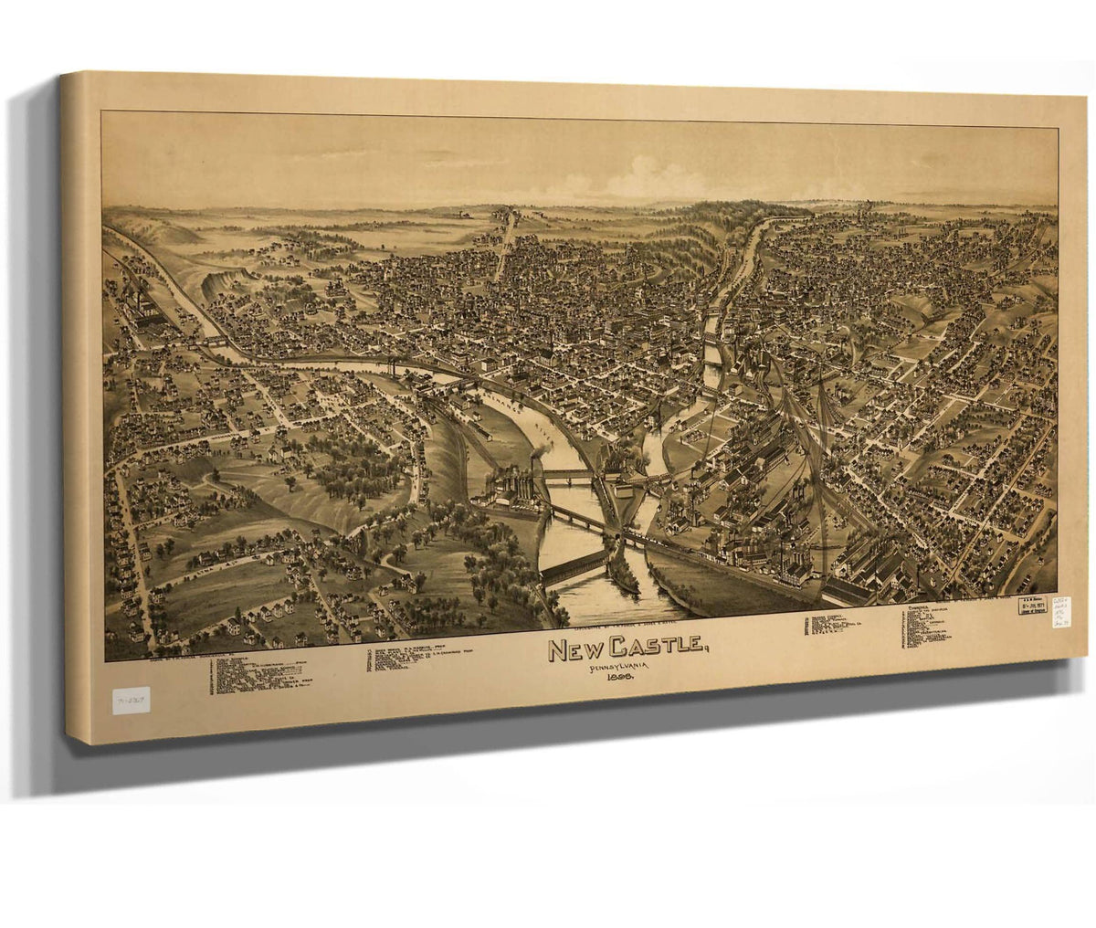 New Castle Pennsylvania 1896  State Of Pennsylvania