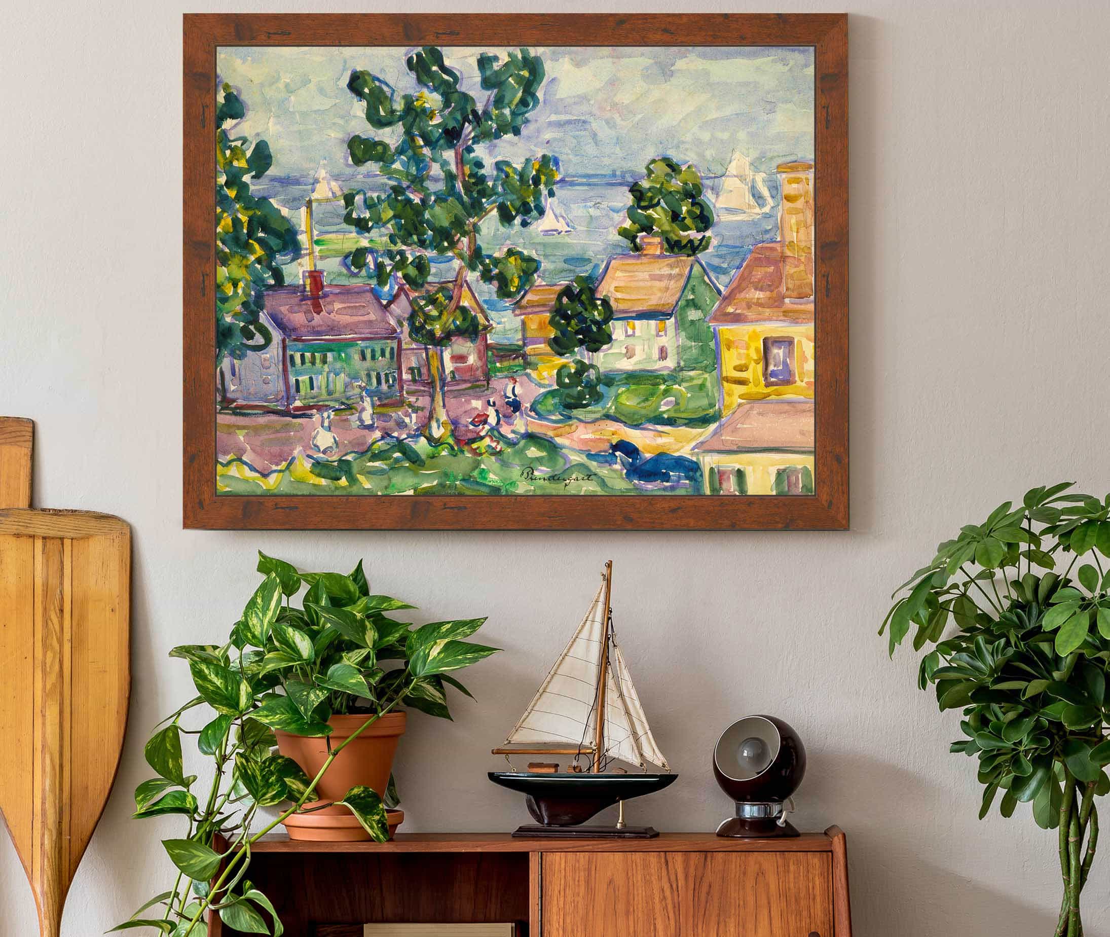 New England Coastal Village by Maurice Prendergast