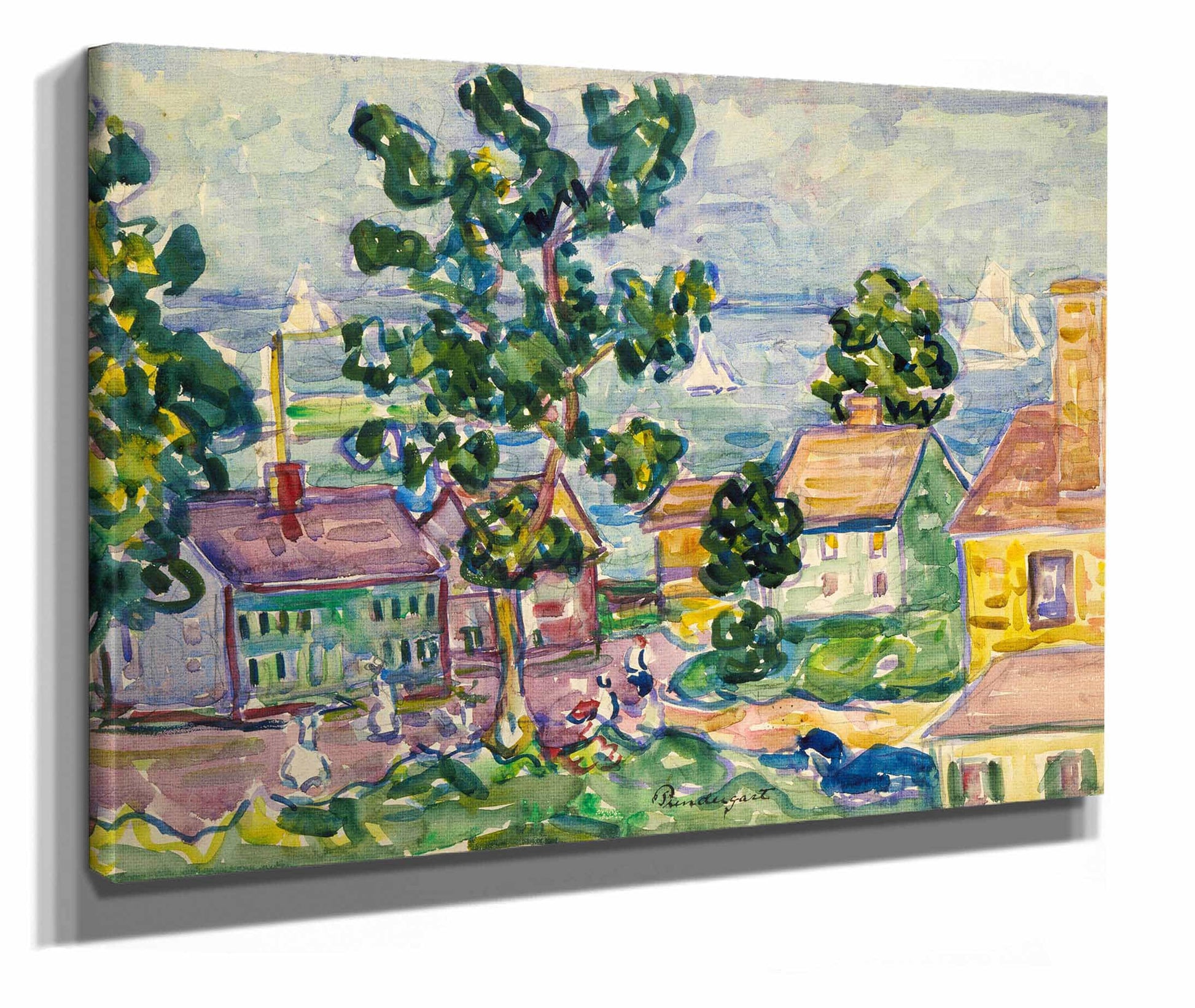New England Coastal Village by Maurice Prendergast