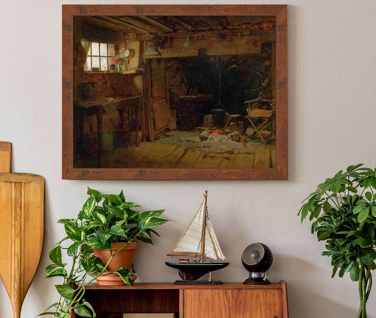 New England Kitchen by Eastman Johnson