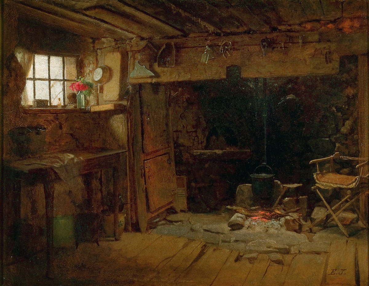 New England Kitchen by Eastman Johnson