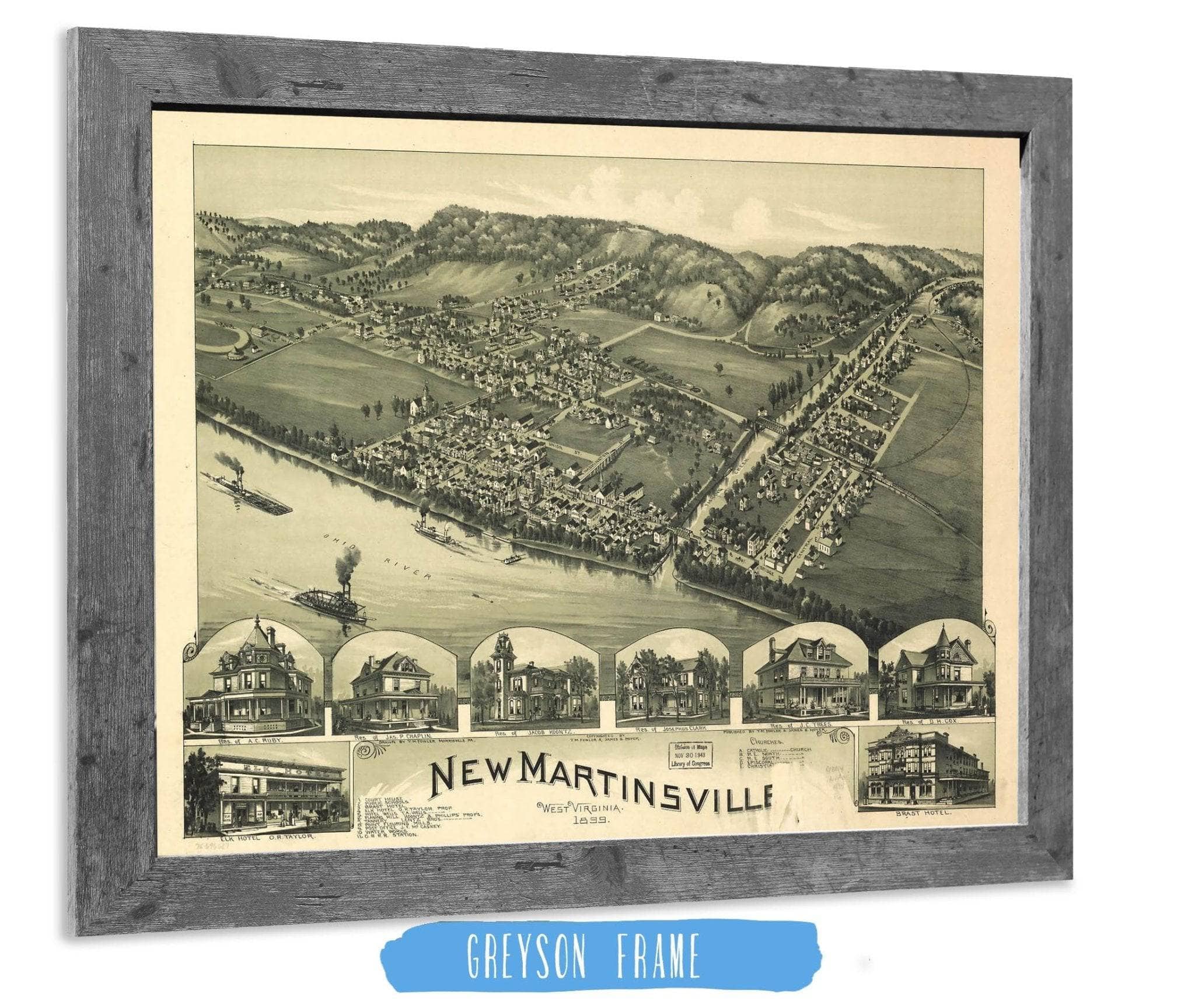 New Martinsville West Virginia 1899 State of West Virginia