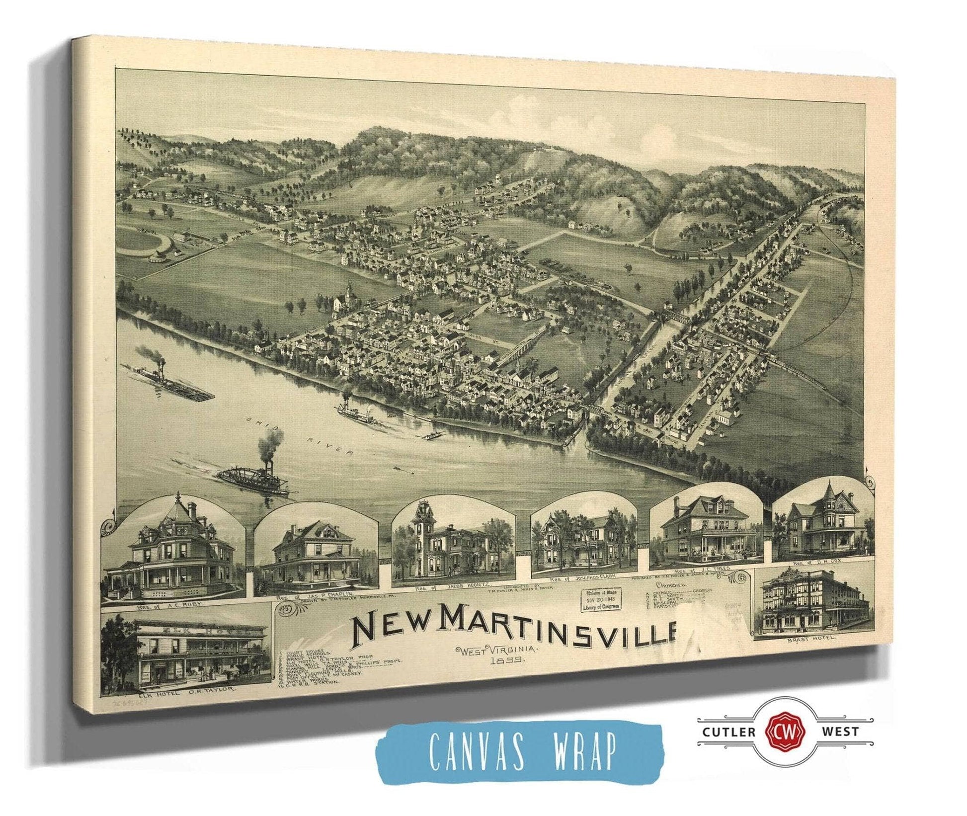 New Martinsville West Virginia 1899 State of West Virginia