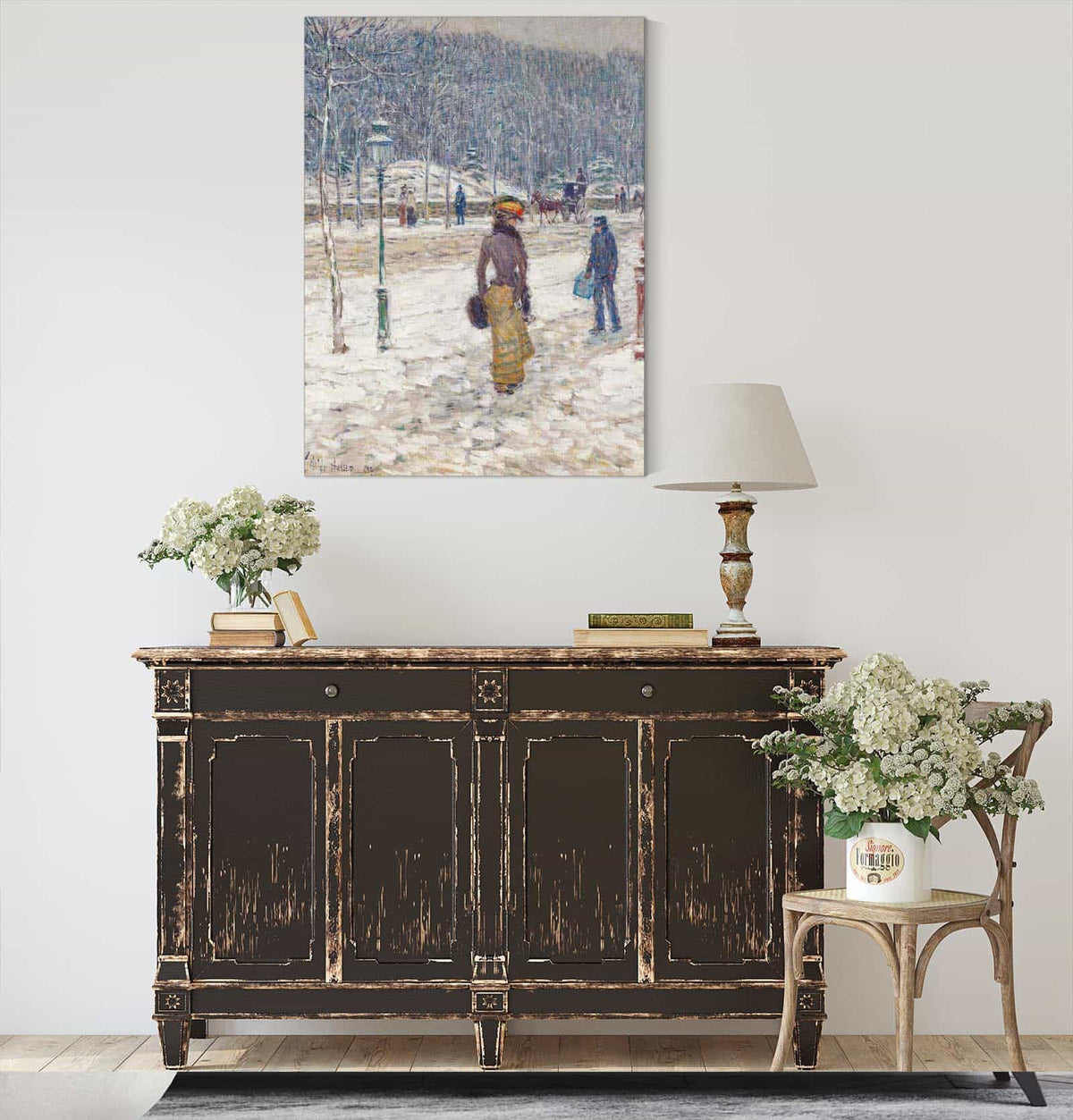 New York Street by Childe Hassam