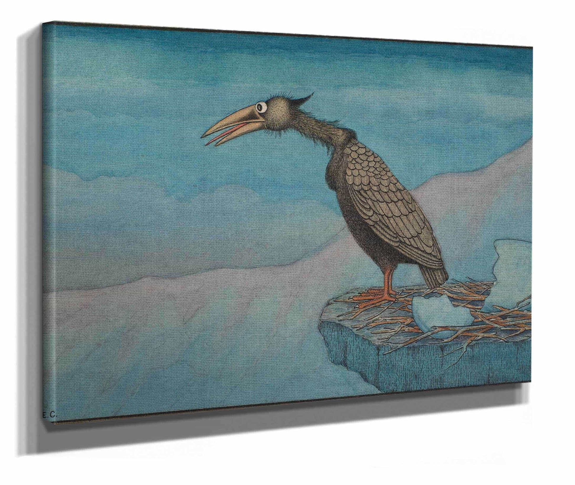 Newly Hatched Bird Of Prey by Herbert Crowley