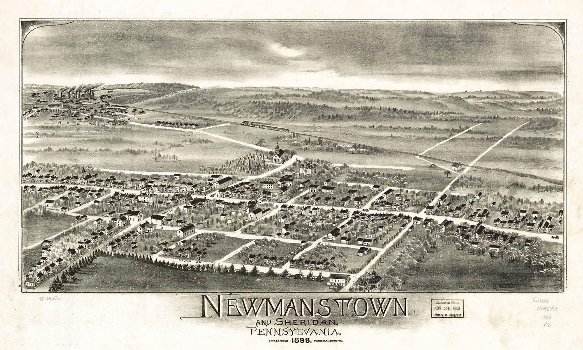 Newmanstown And Sheridan Pennsylvania 1898  State Of Pennsylvania