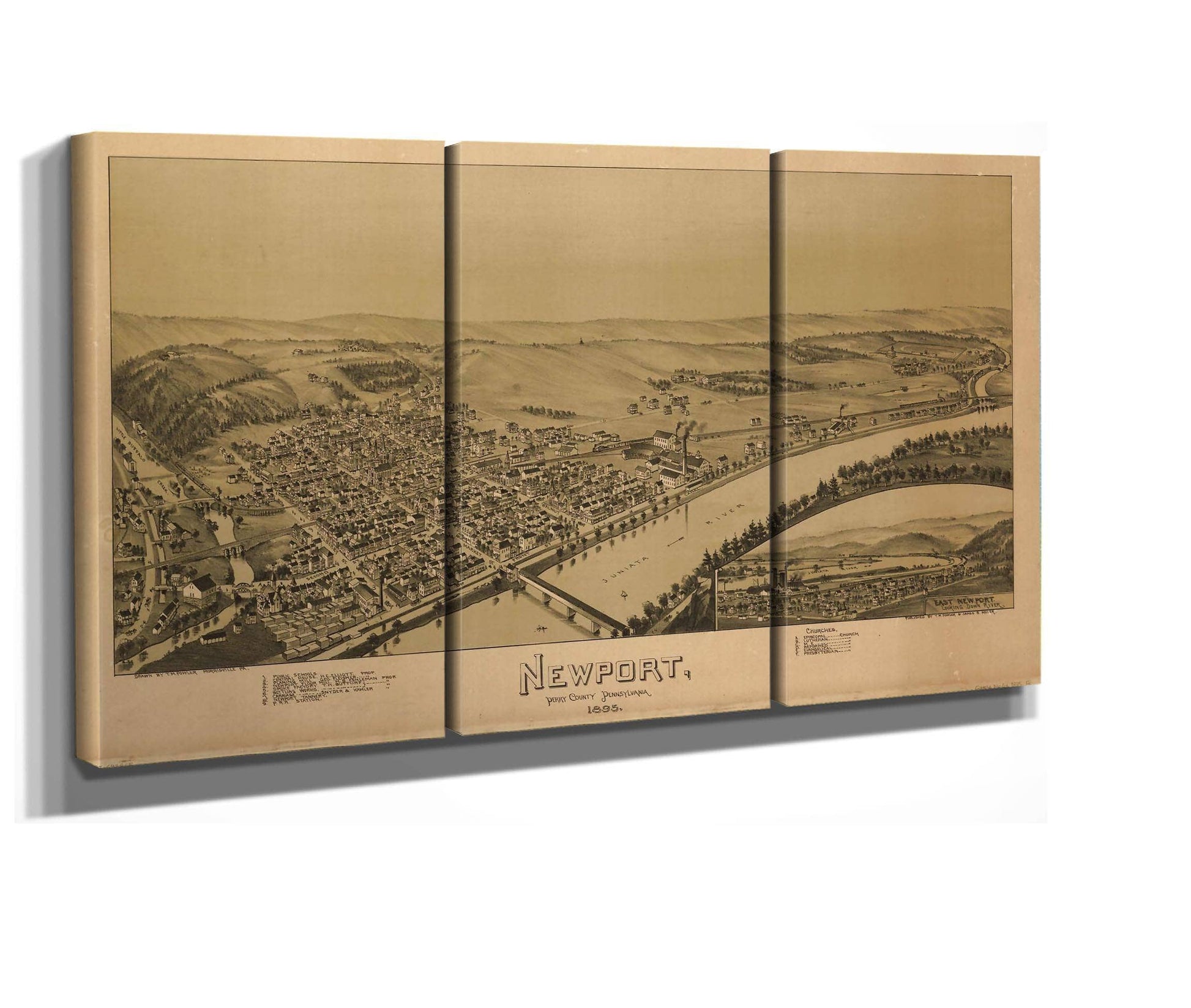 Newport Perry County Pennsylvania 1895  State Of Pennsylvania