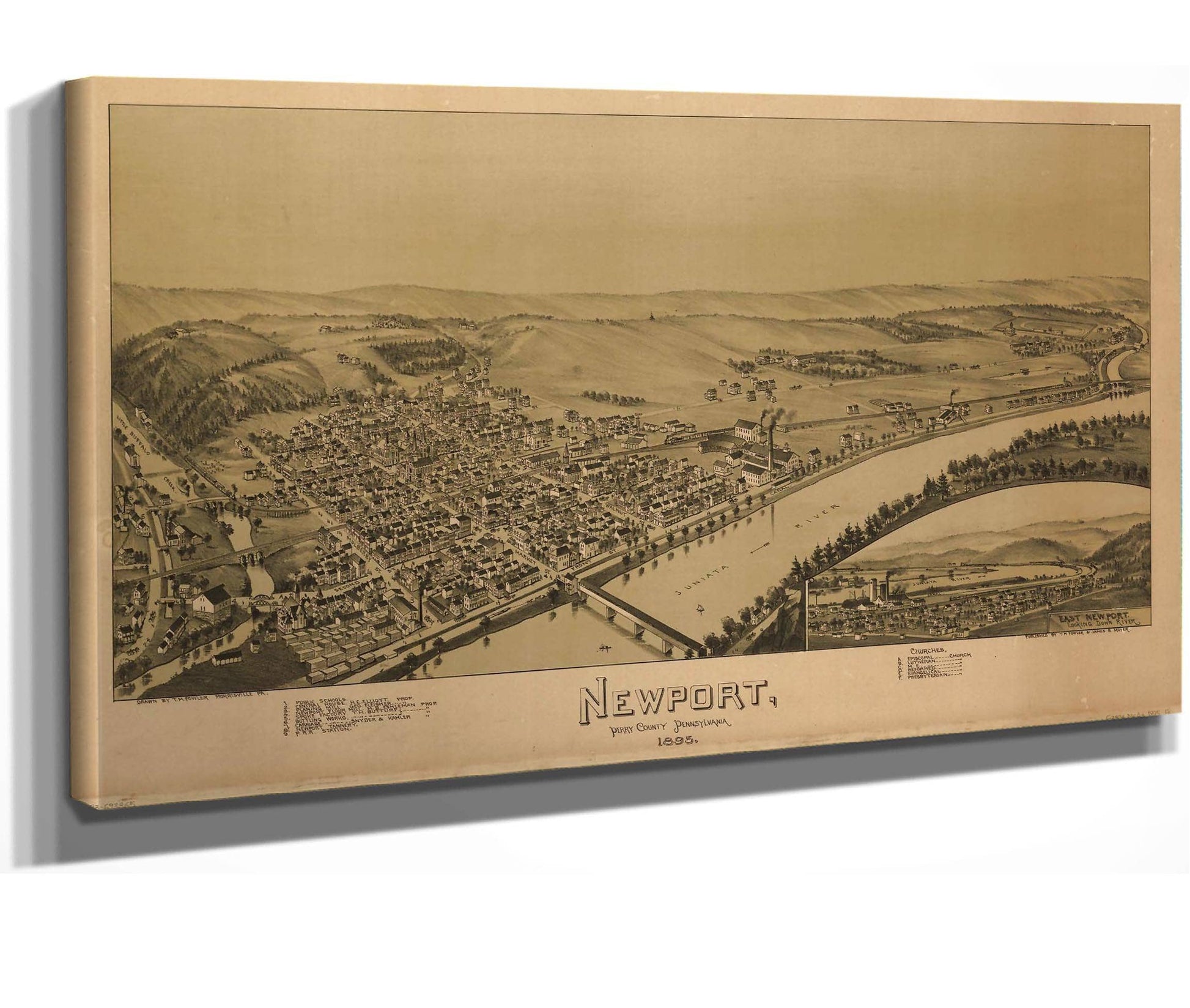 Newport Perry County Pennsylvania 1895  State Of Pennsylvania