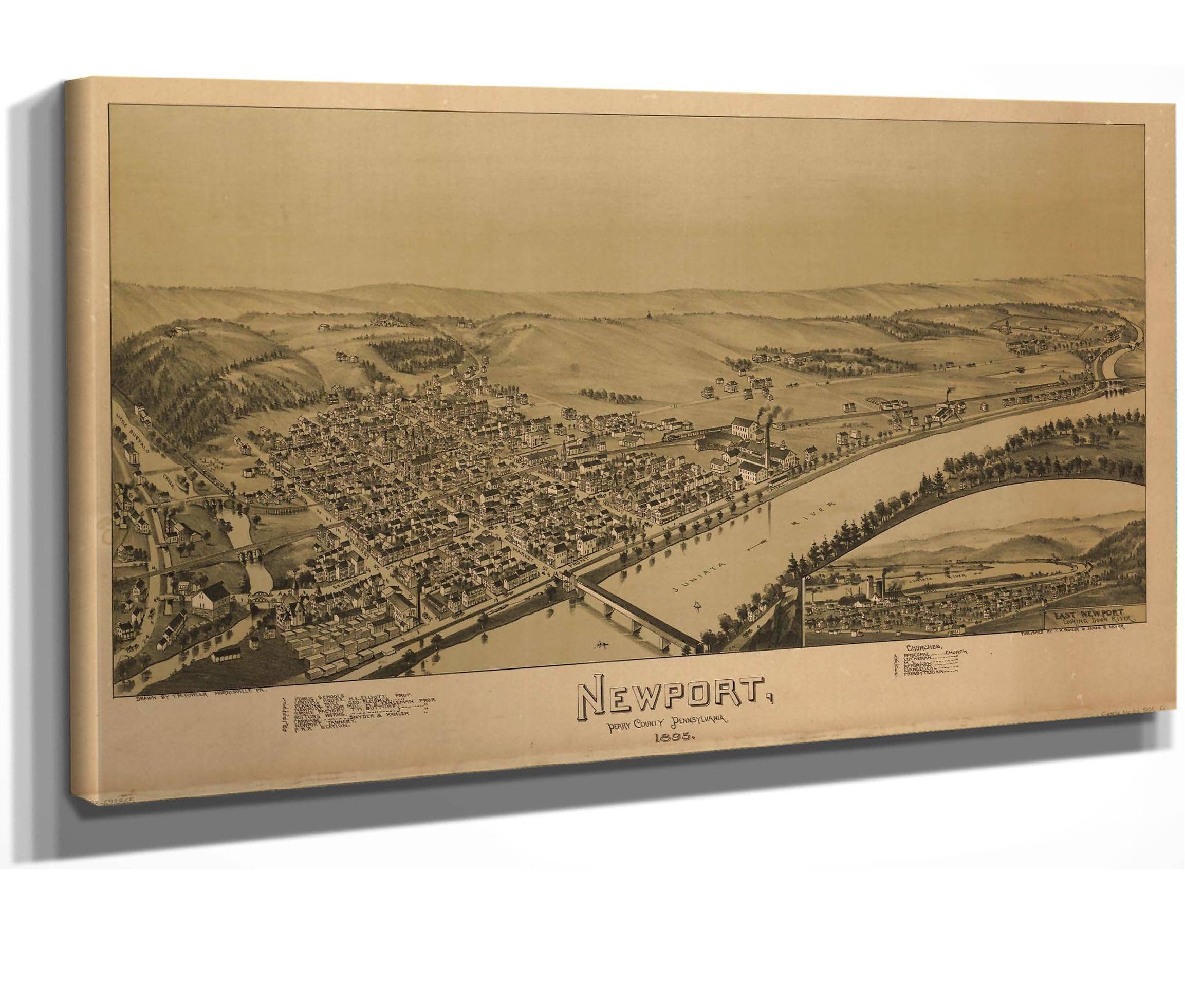 Newport Perry County Pennsylvania 1895  State Of Pennsylvania