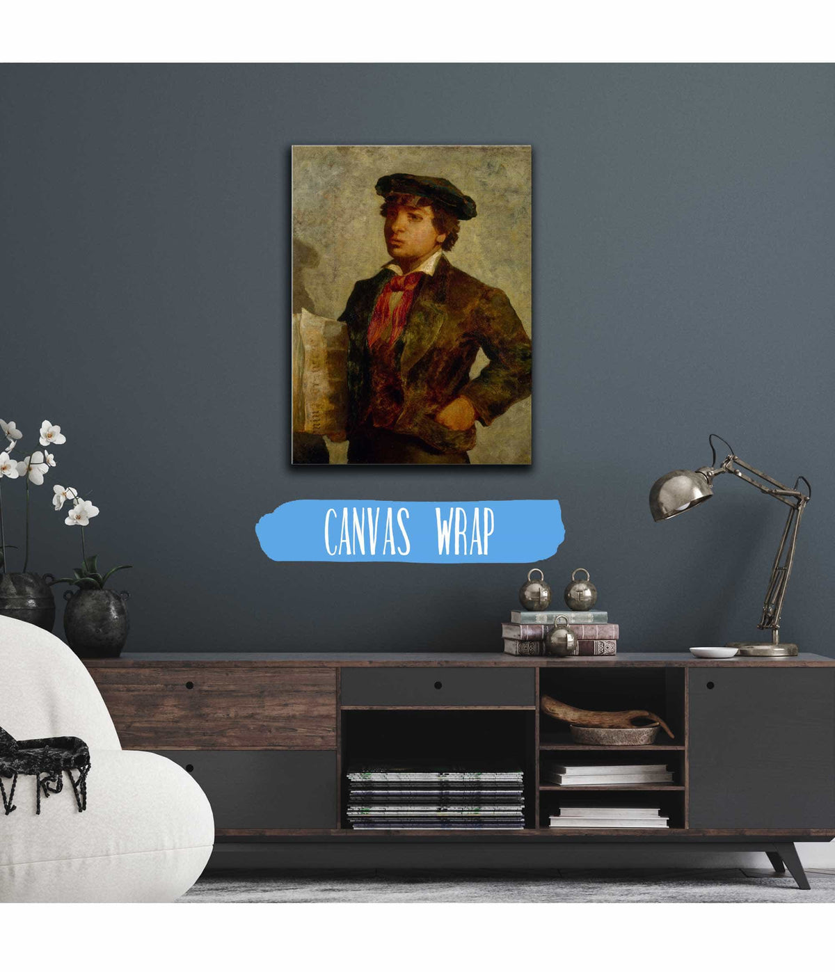 Newspaper Boy by Edward Mitchell Bannister
