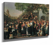 Niederosterreichische Bauernhochzeit by Ferdinand Georg Waldmuller
