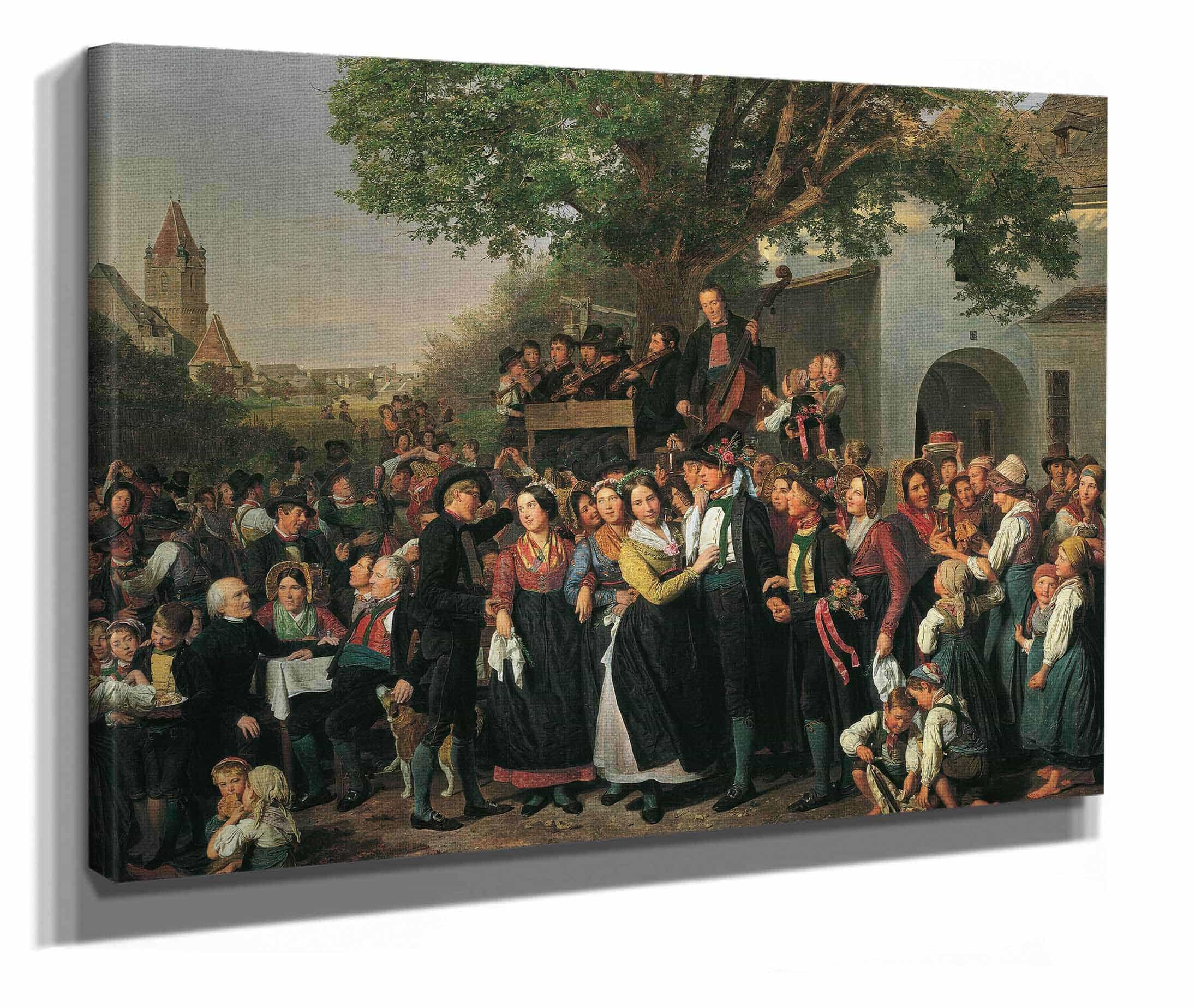 Niederosterreichische Bauernhochzeit by Ferdinand Georg Waldmuller