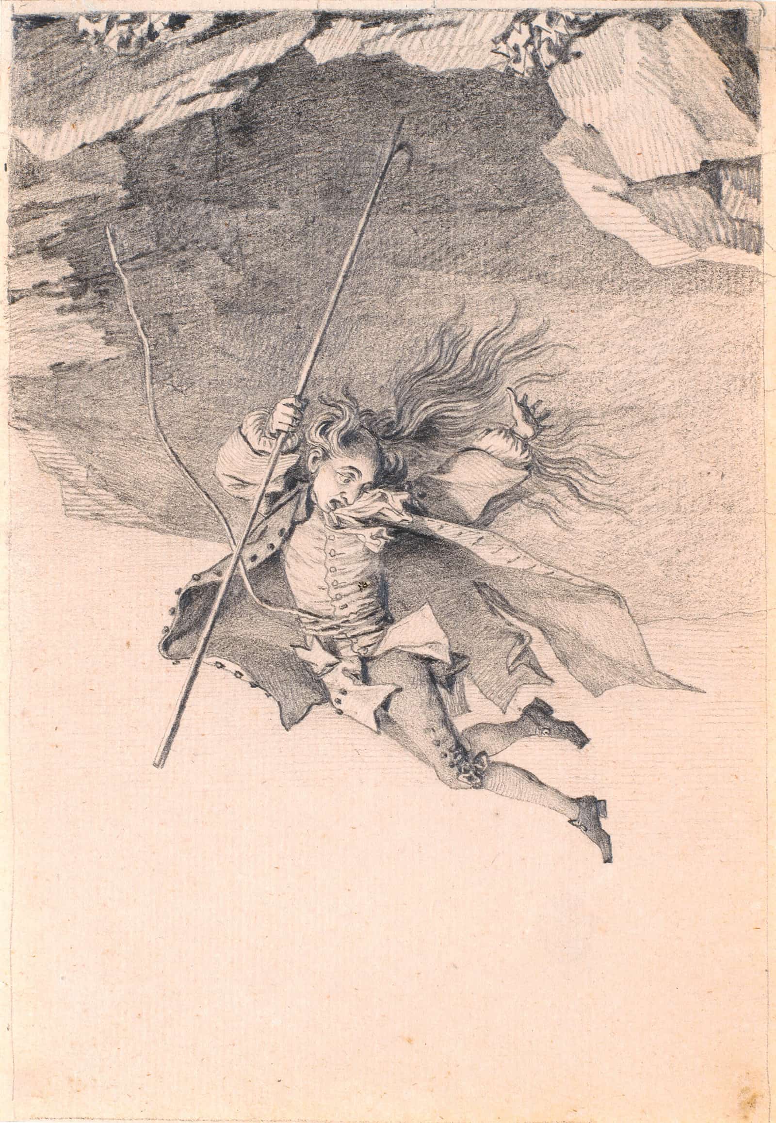 Niels Klim Plunging Into The Underworld by Jens Juel