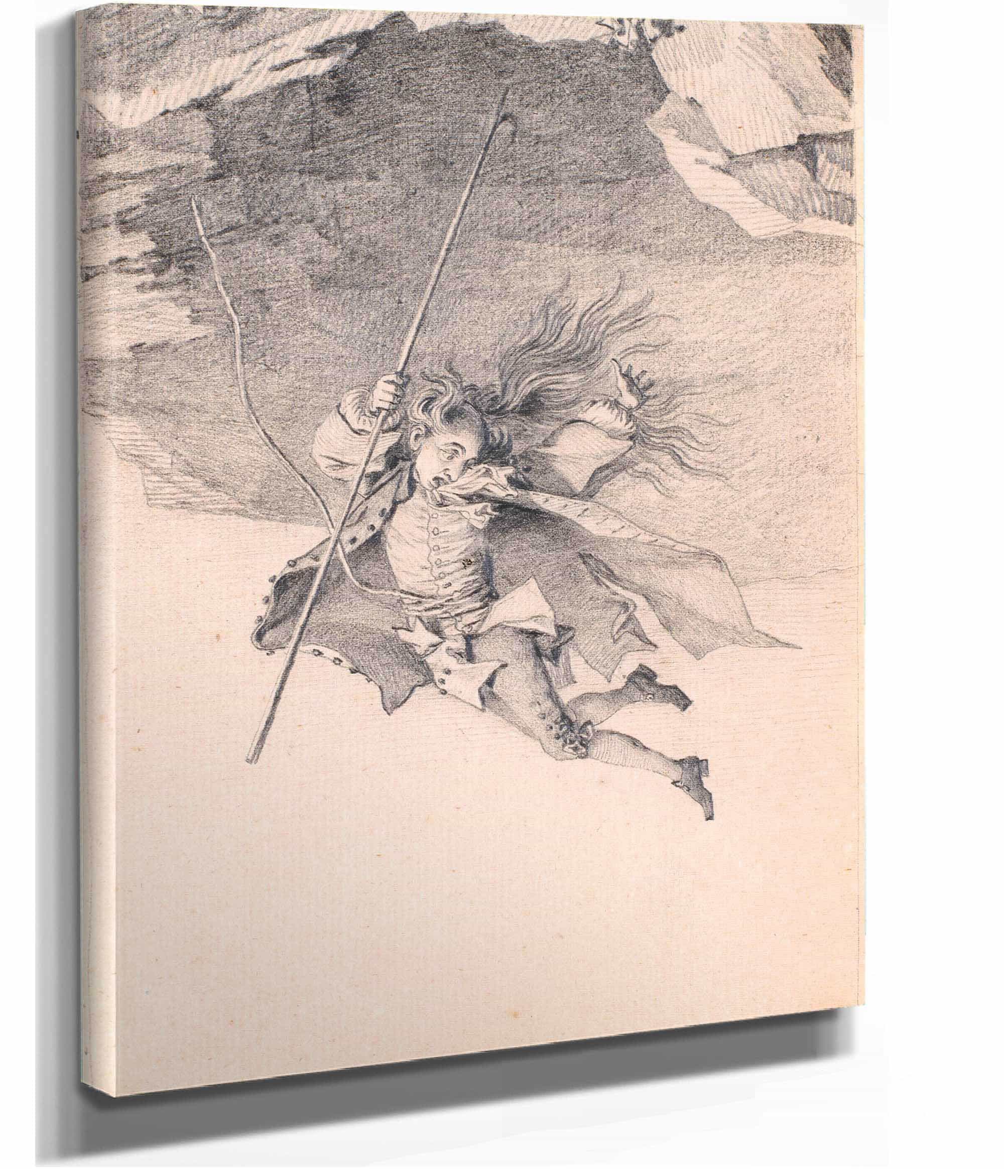 Niels Klim Plunging Into The Underworld by Jens Juel