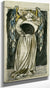 Night  Angel Holding A Waning Moon By William Morris