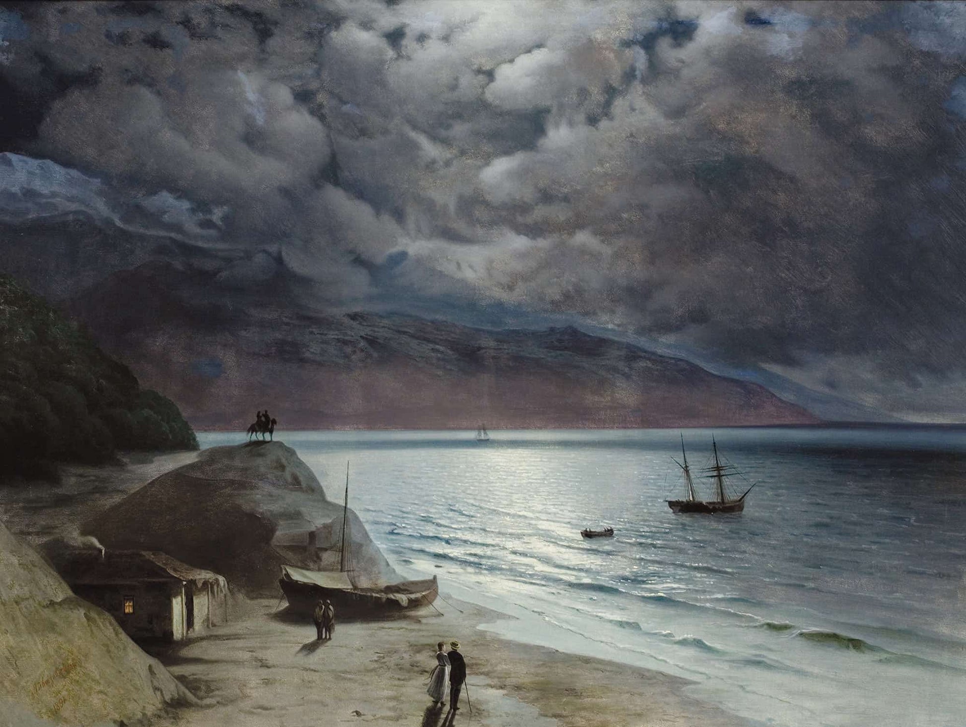 Night At Gurzof by Ivan Konstantinovich Aivazovsky