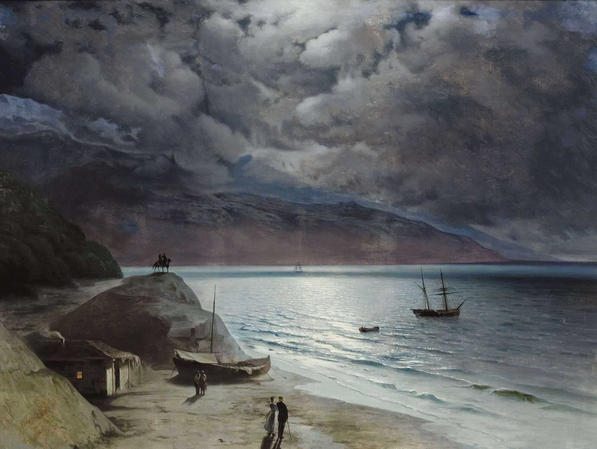 Night At Gurzof by Ivan Konstantinovich Aivazovsky