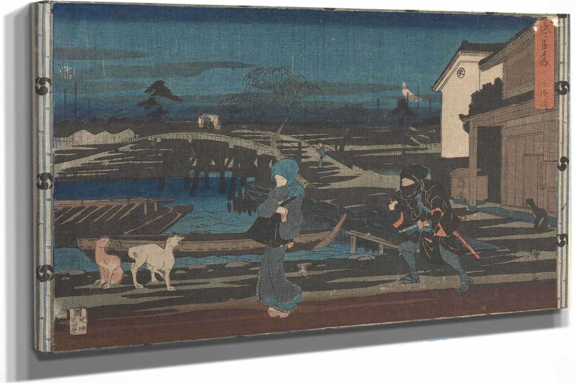 Night Attack From The Chushingura Honzo by Ando Hiroshige