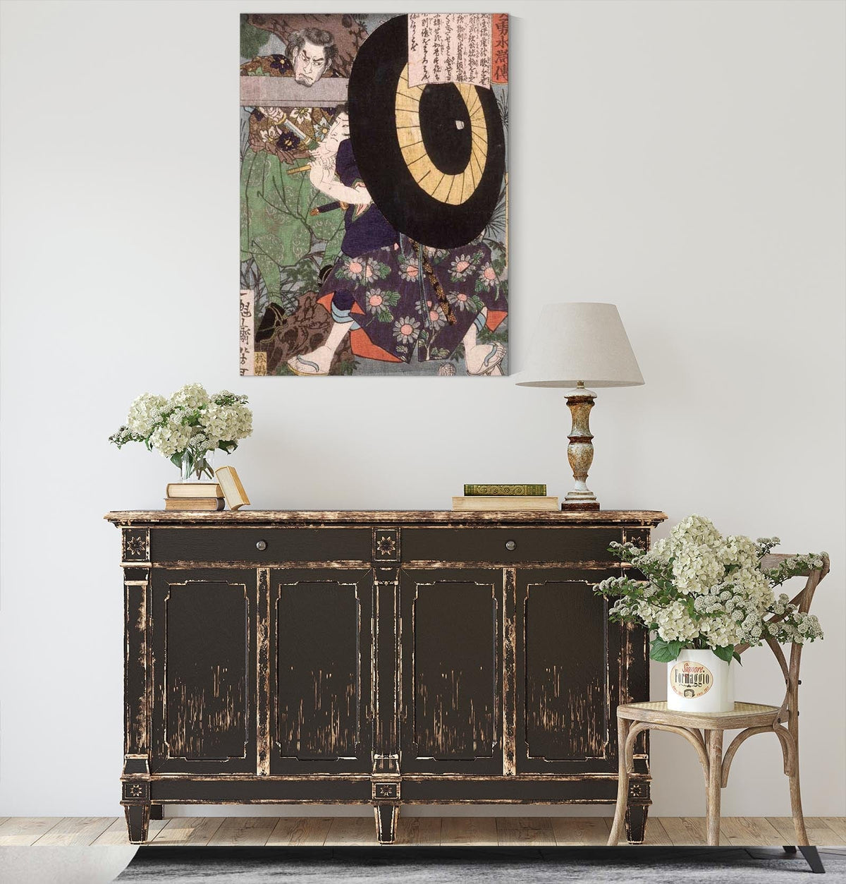 Nikki Bennosuke With Umbrella by Tsukioka Yoshitoshi