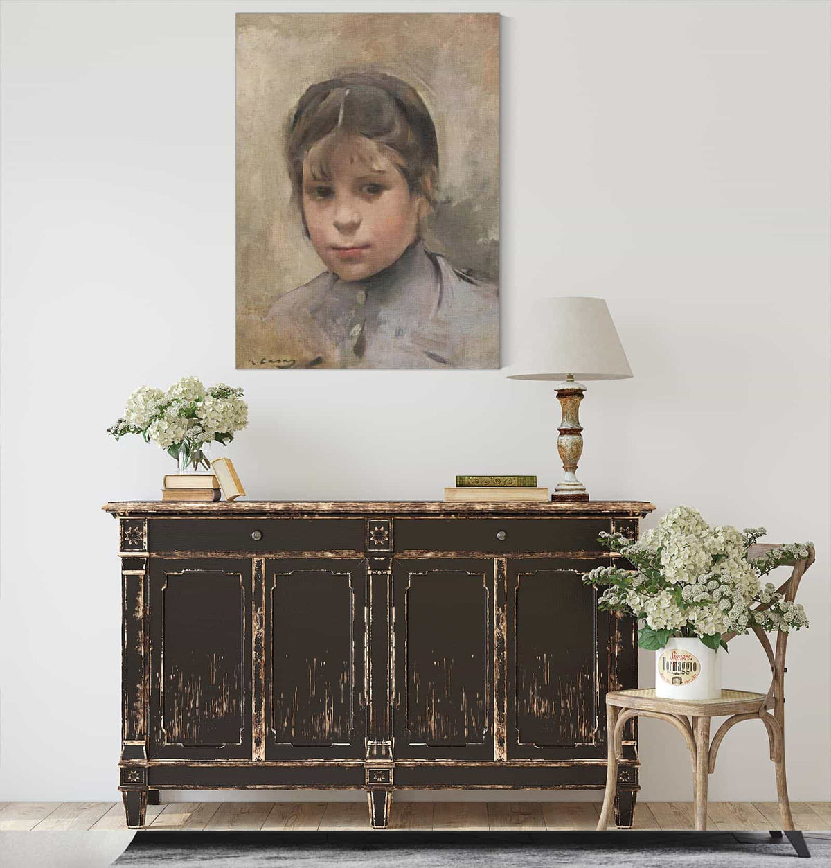 Nina Portrait Of A Girl by Ramon Casas