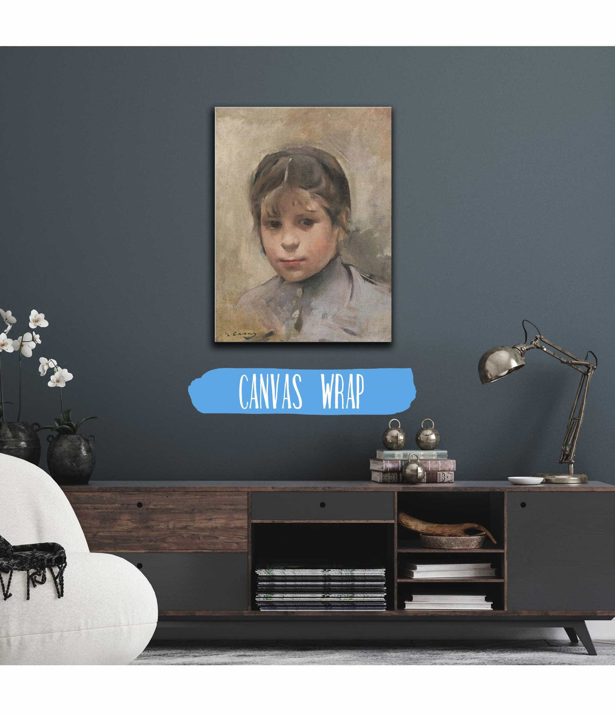 Nina Portrait Of A Girl by Ramon Casas