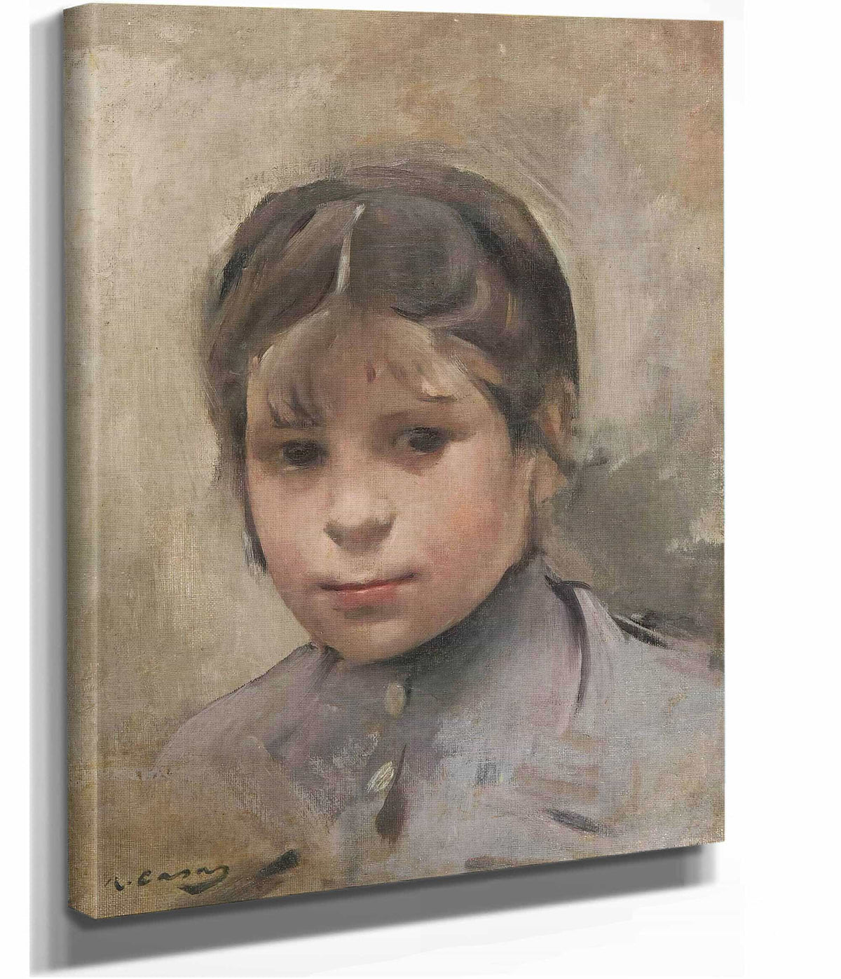 Nina Portrait Of A Girl by Ramon Casas