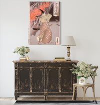 Nitta Shiro Tadatsune Entering A Cave With A Torch by Tsukioka Yoshitoshi