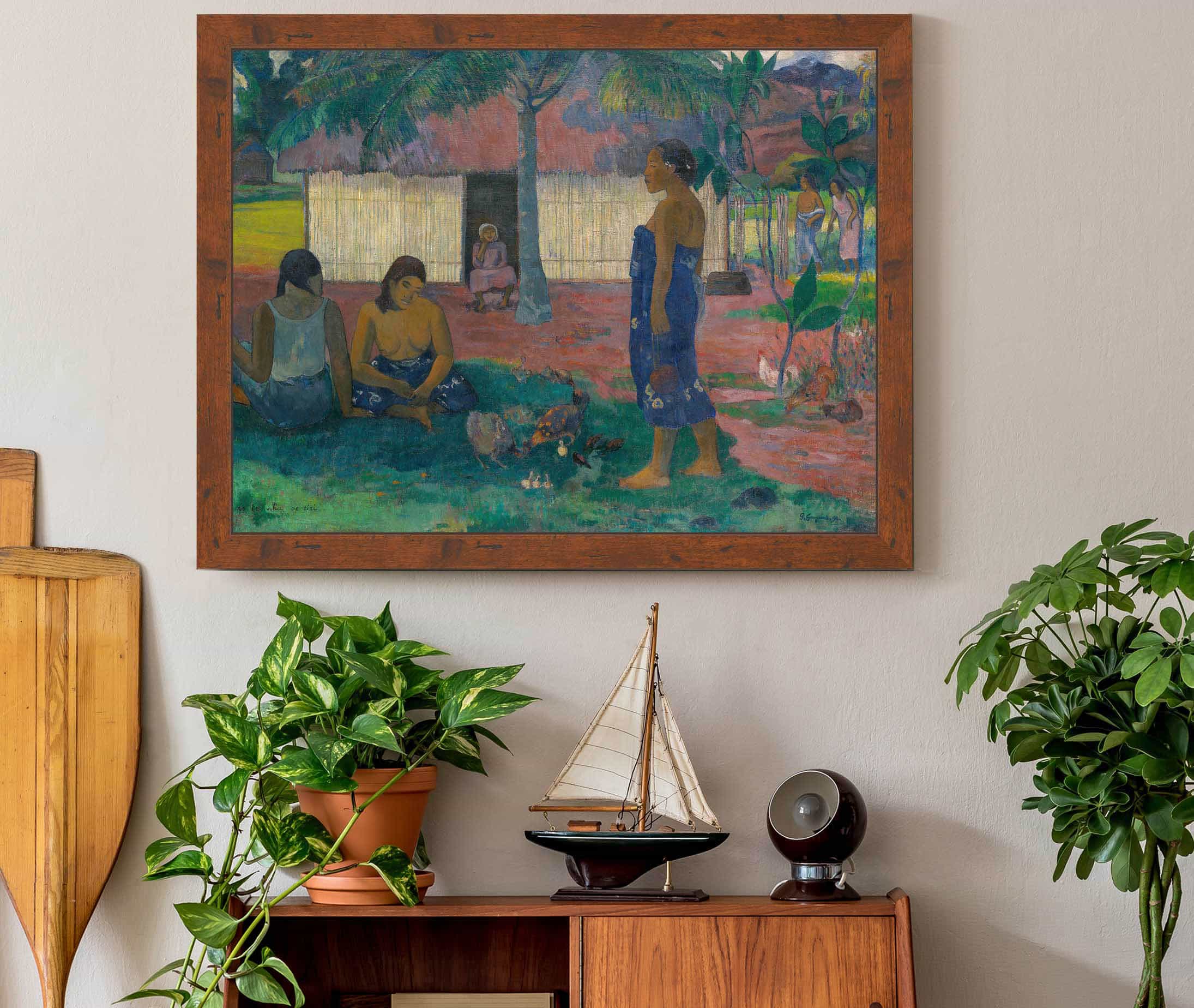 No Te Aha Oe Riri Why Are You Angry by Paul Gauguin