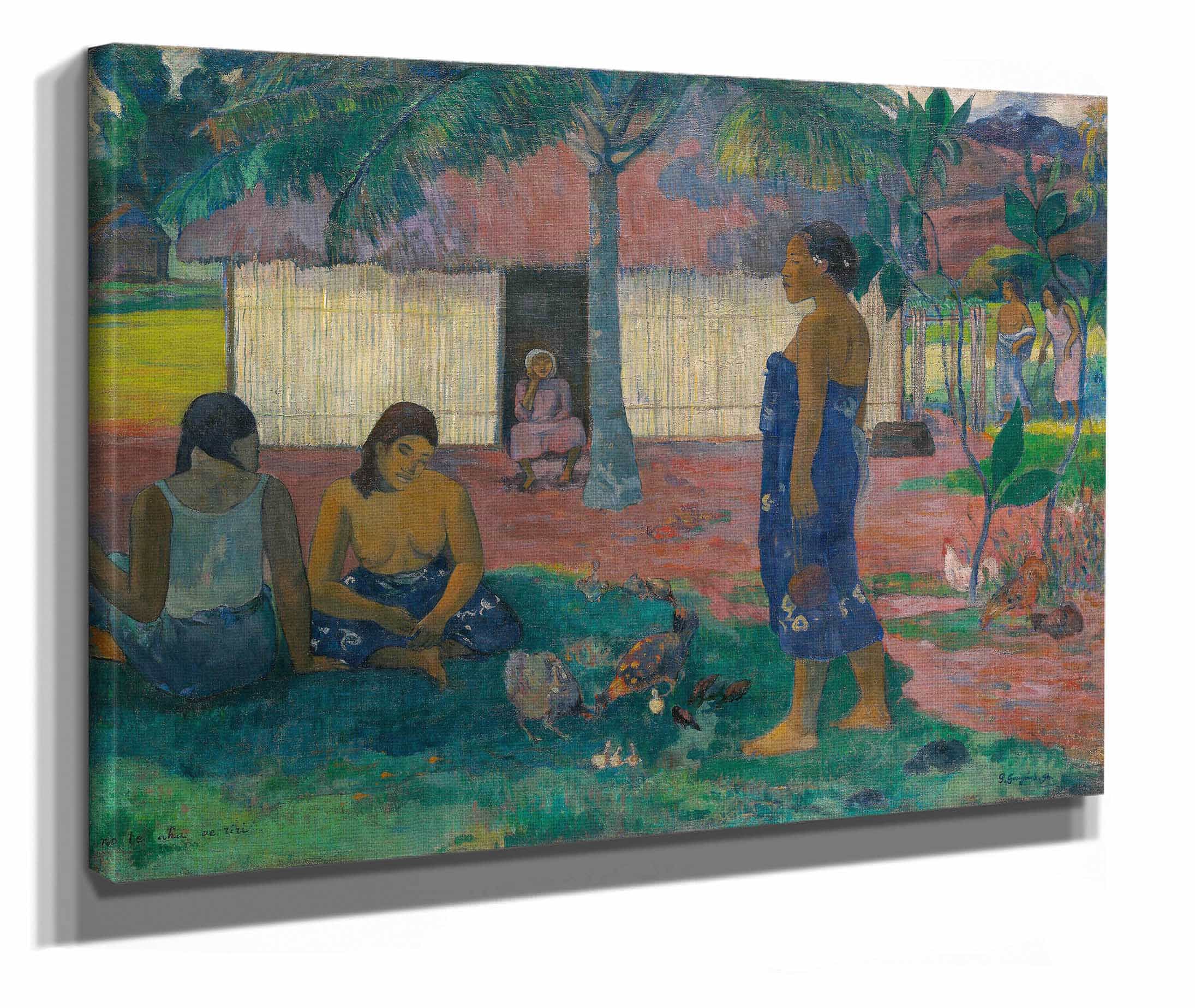 No Te Aha Oe Riri Why Are You Angry by Paul Gauguin