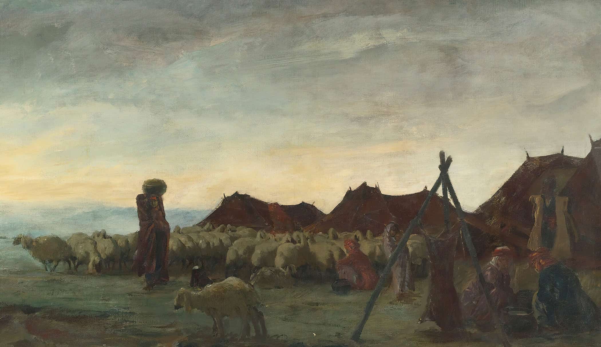 Nomads In The Region Of Meshed By Alexander Evgenievich Yakovlev