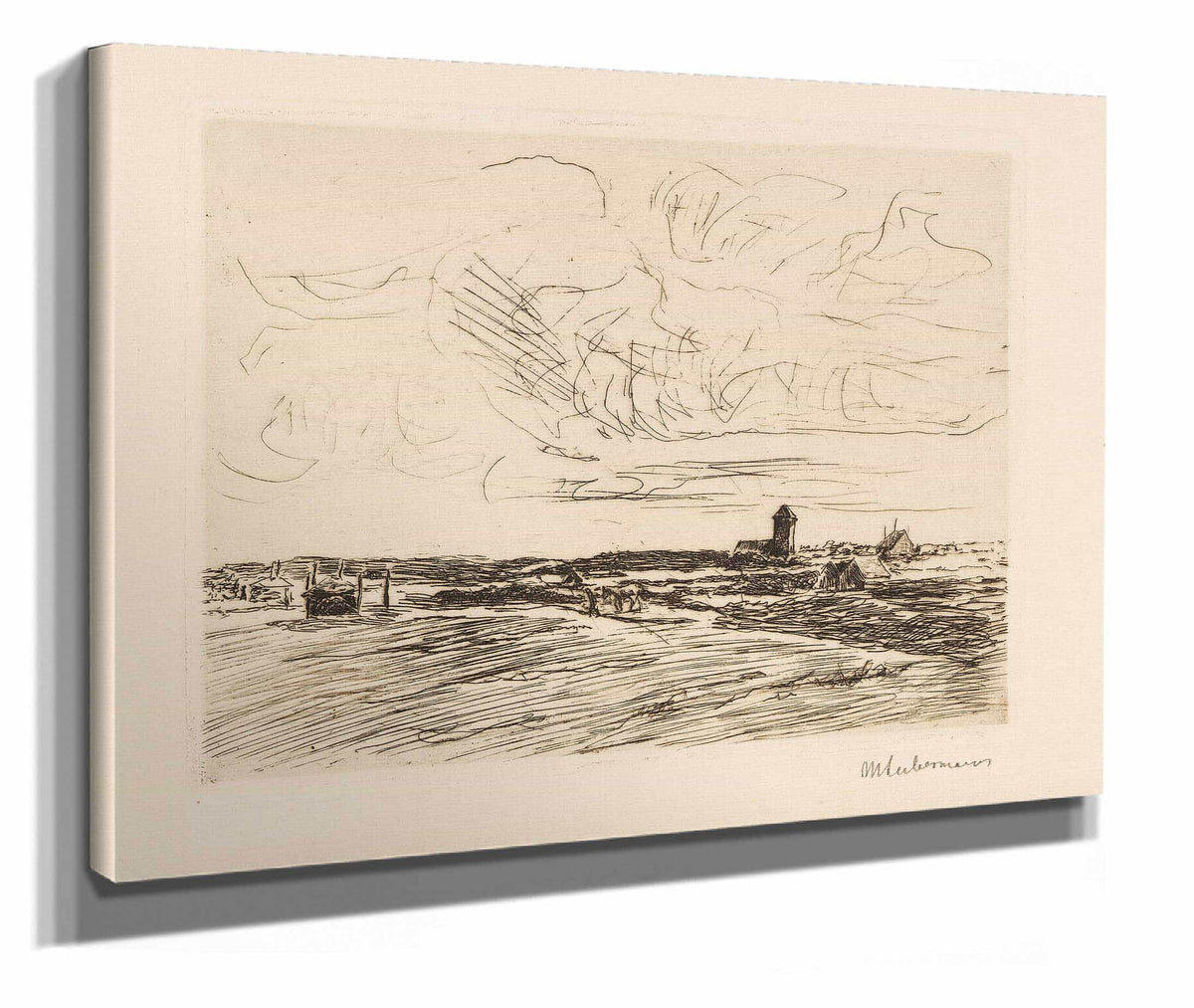 Nordwykabend by Max Liebermann