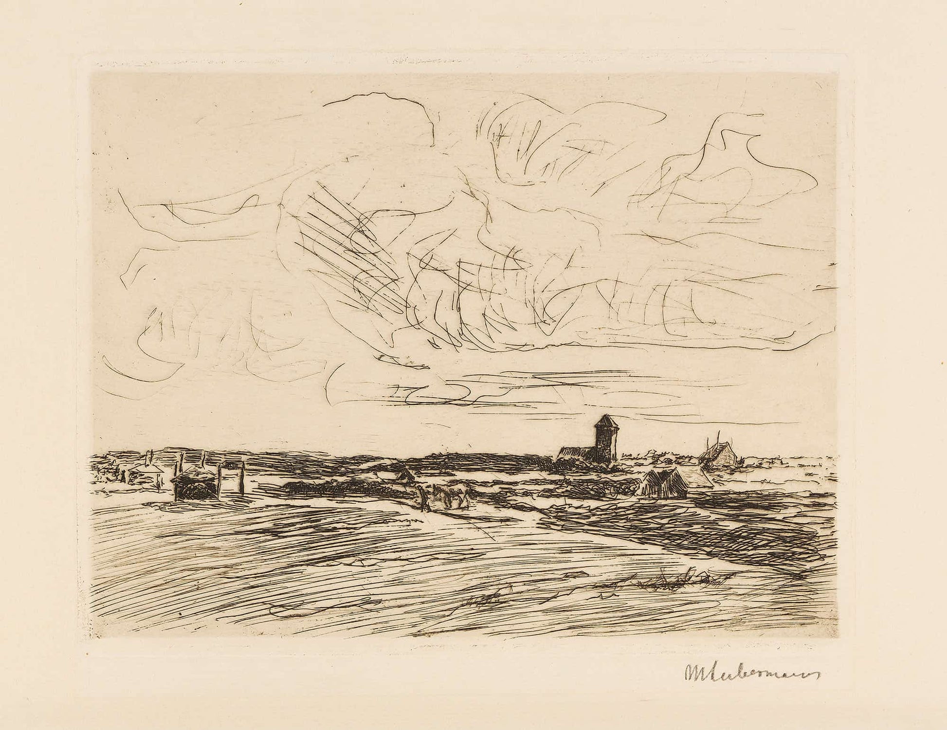 Nordwykabend by Max Liebermann
