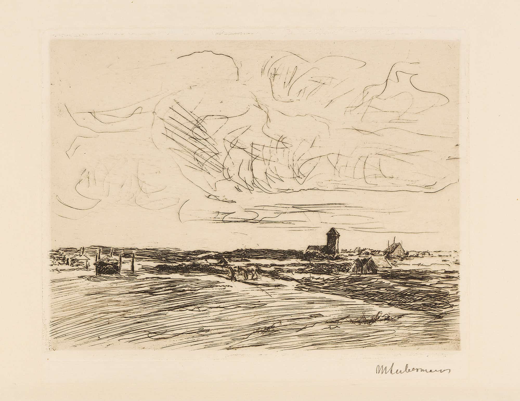 Nordwykabend by Max Liebermann