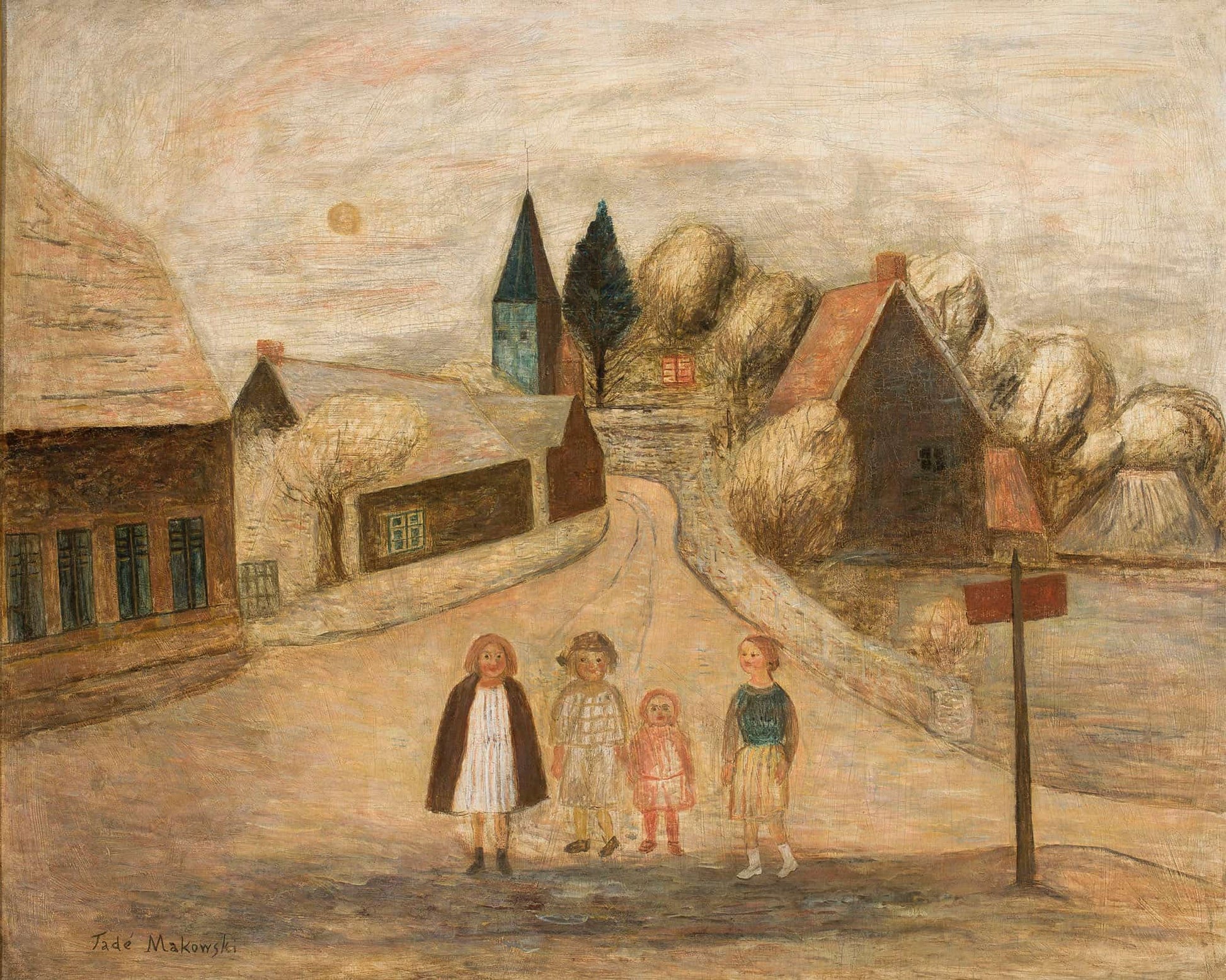 Norman Landscape Breuilpont by Tadeusz Makowski