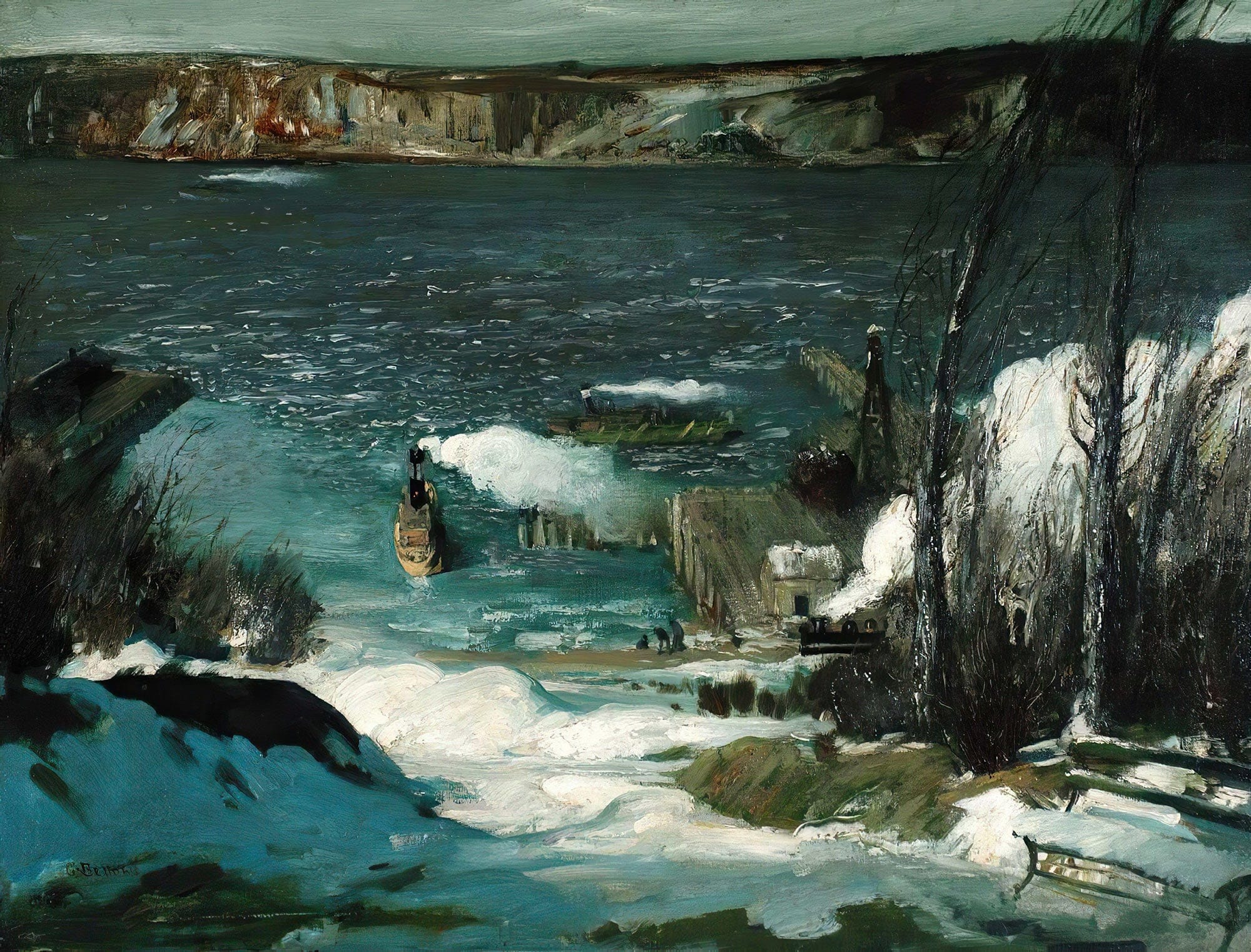 North River by George Wesley Bellows