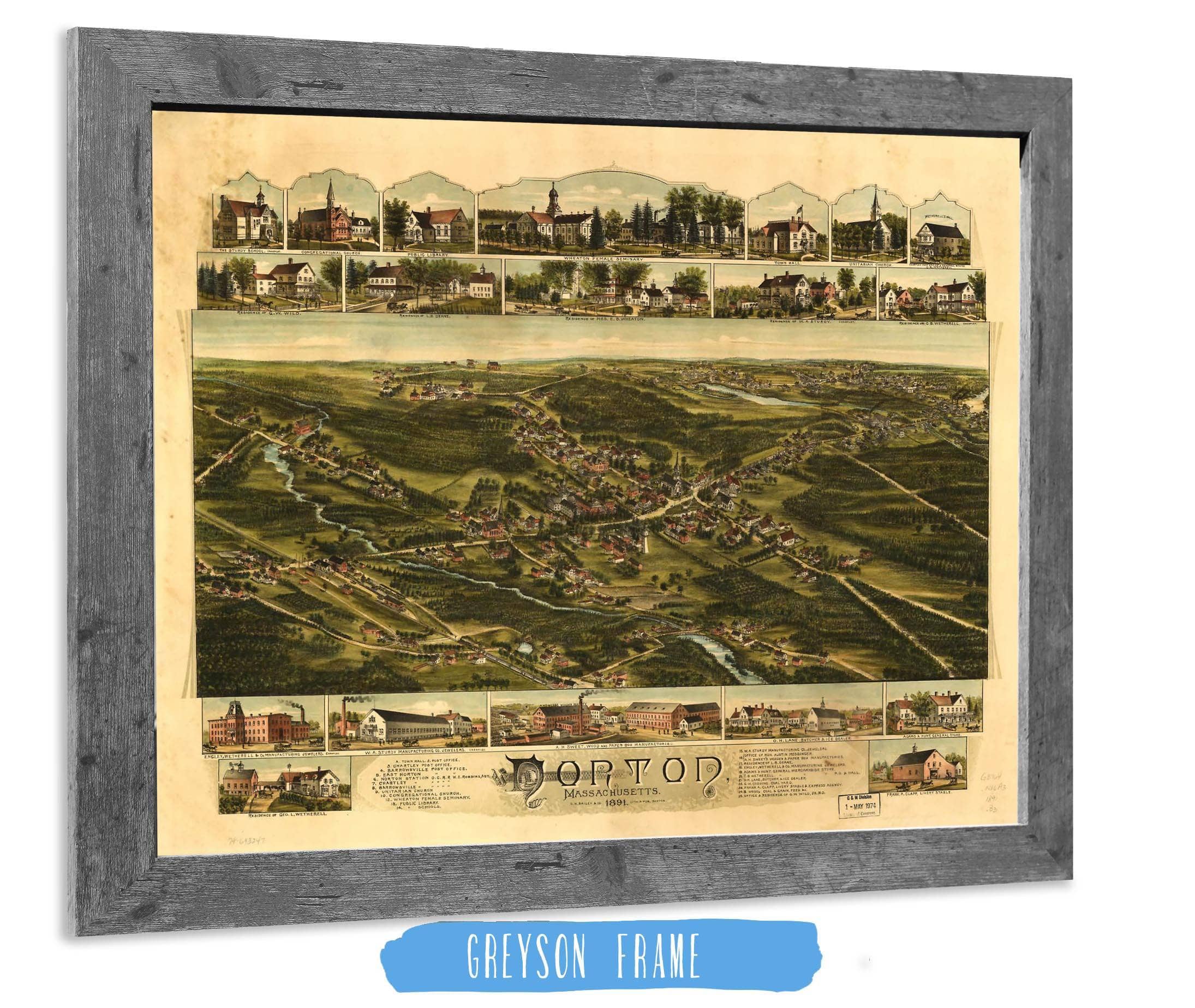 Norton Massachusetts 1891 State of Massachusetts